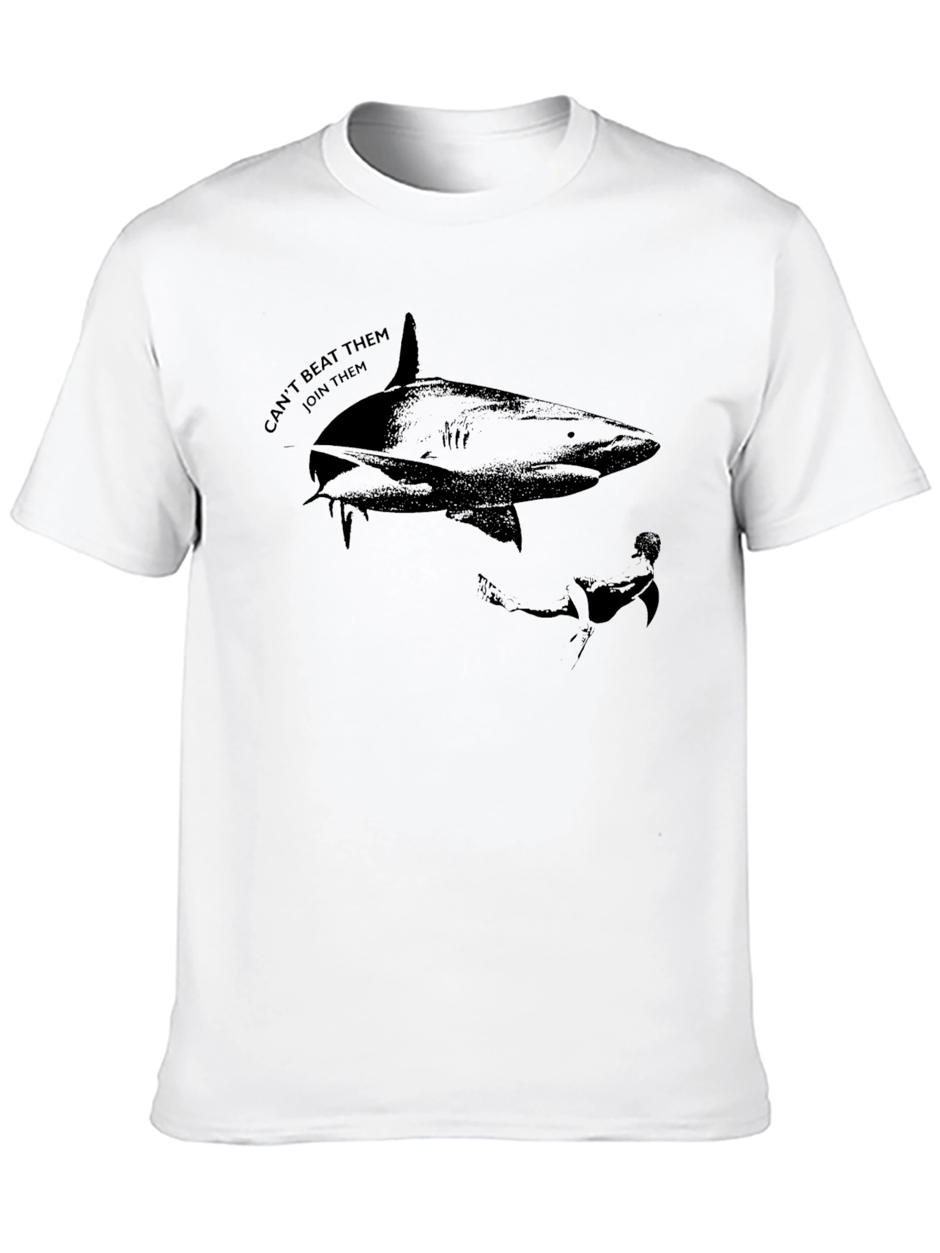 Shark Graphic Black T-Shirt