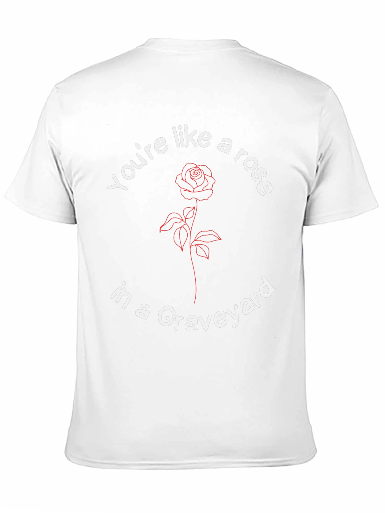 Rose in a Graveyard Graphic T-Shirt