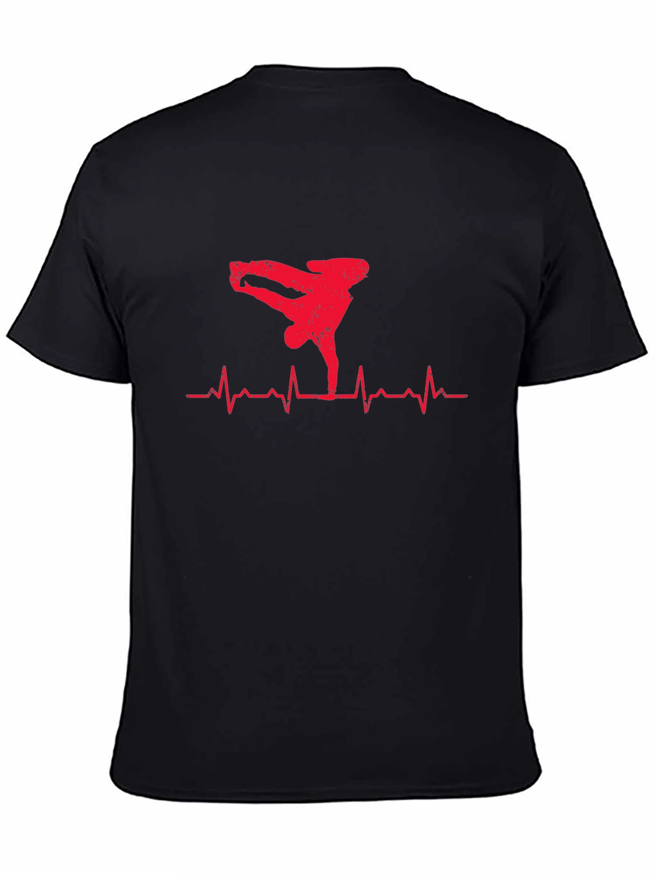 Breakdance Heartbeat T-Shirt - Black