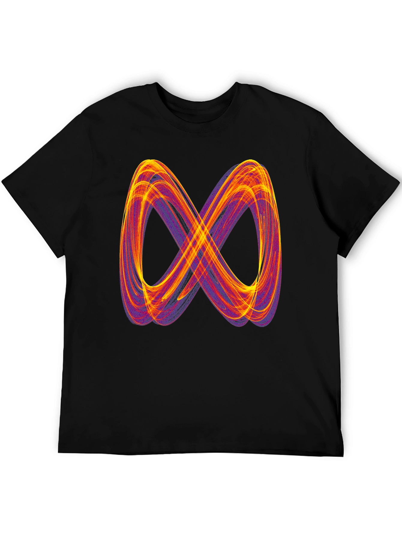 Infinity Symbol Graphic Tee - Black Cotton Blend Shirt