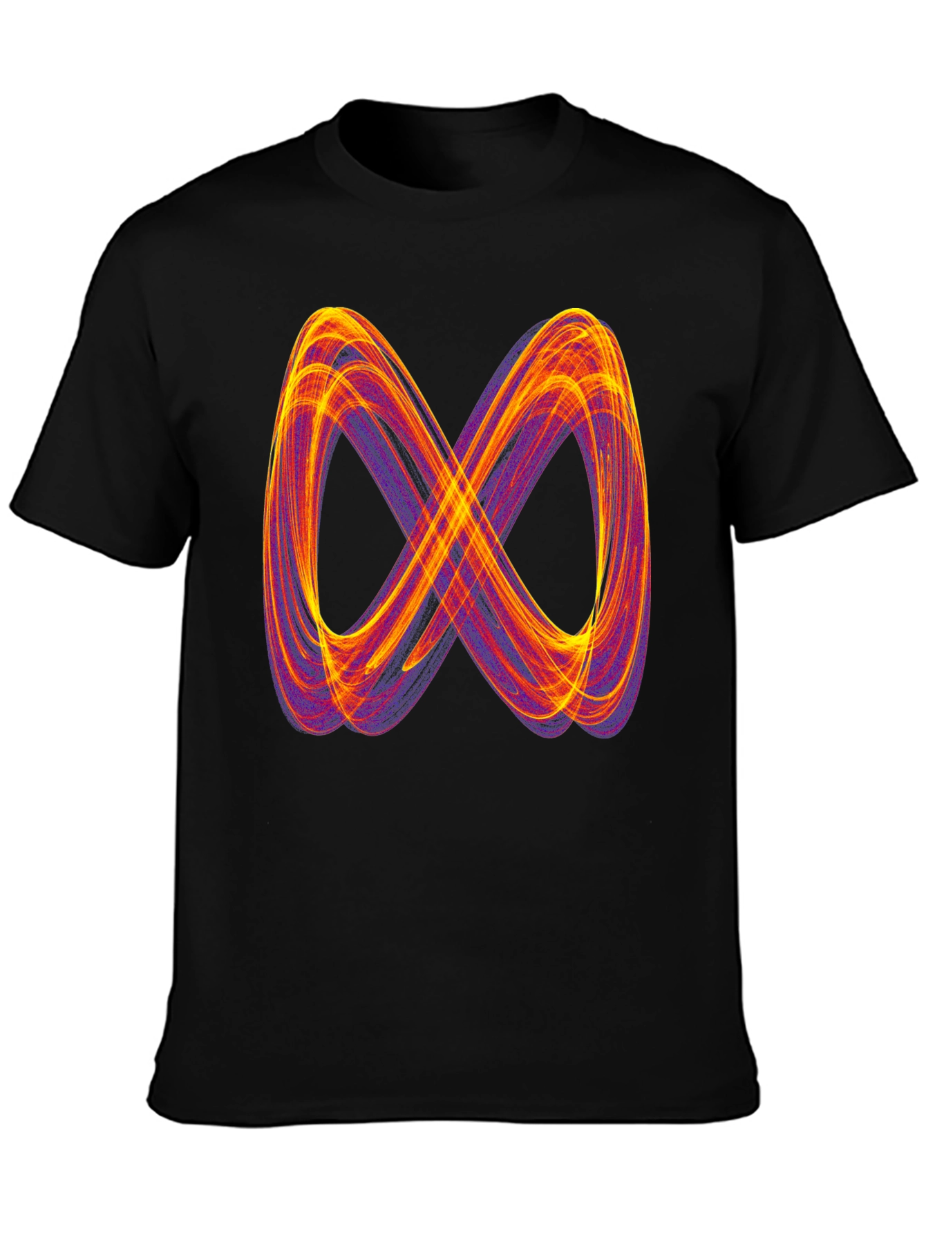 Infinity Symbol Graphic Tee - Black Cotton Blend Shirt