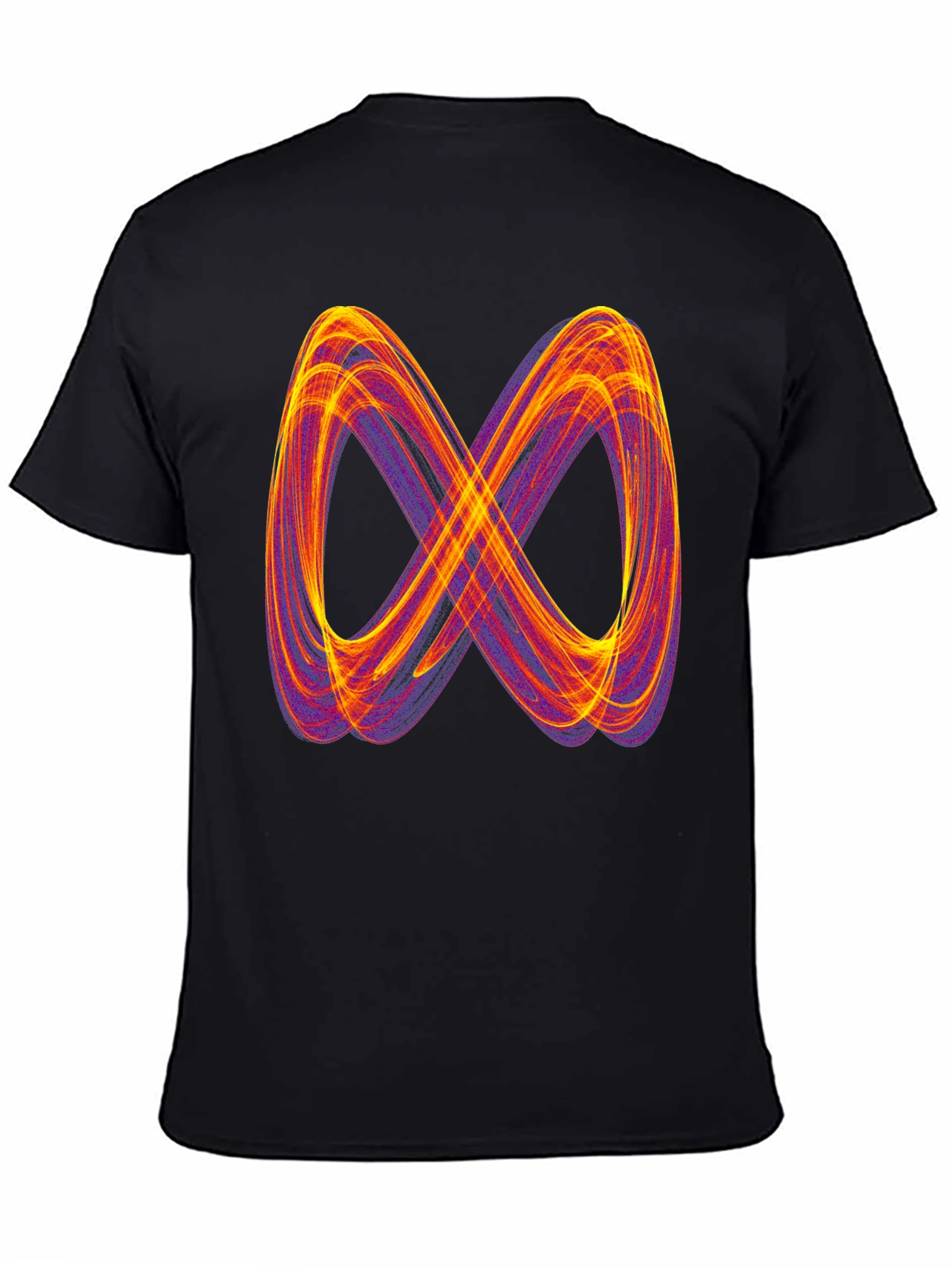 Infinity Symbol Graphic Tee - Black Cotton Blend Shirt