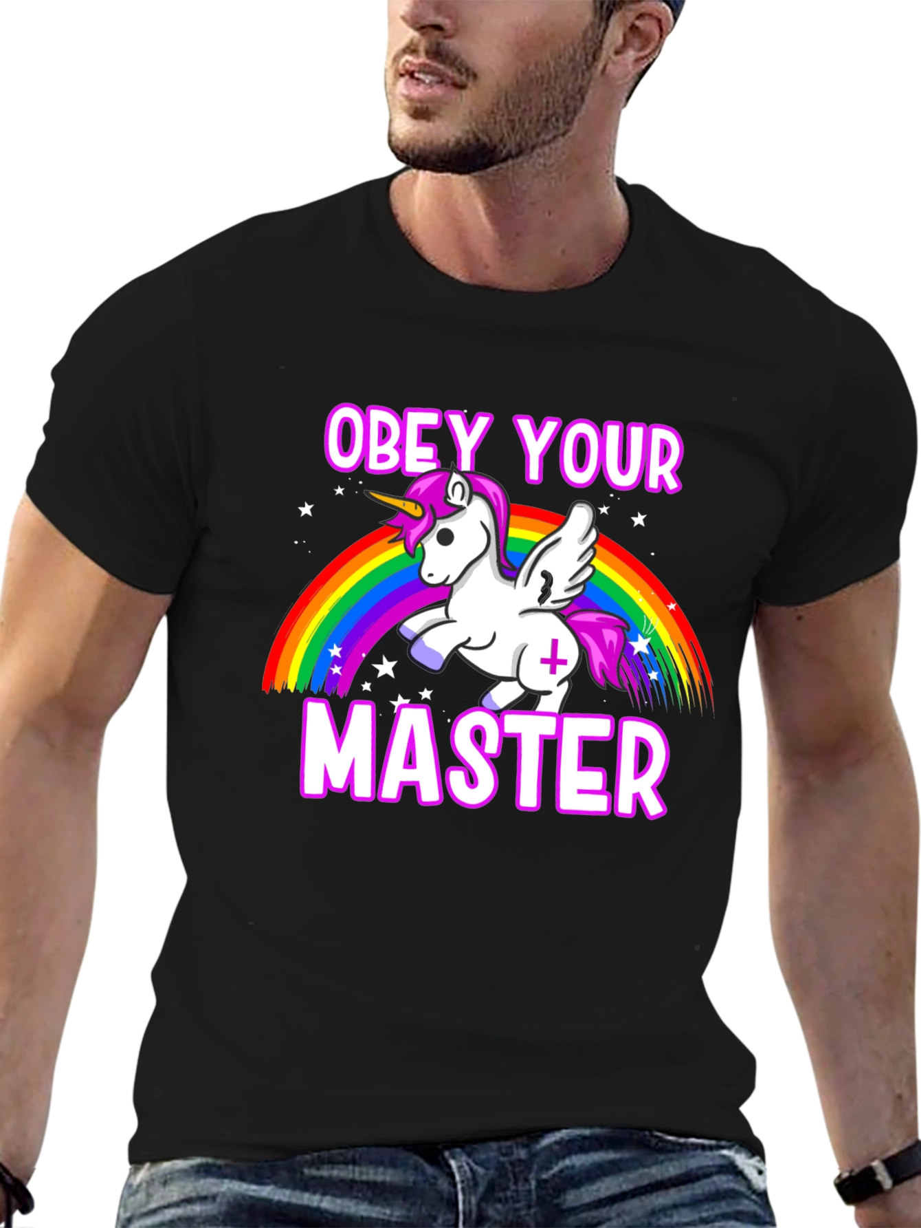 Obey Your Master Unicorn Graphic T-Shirt