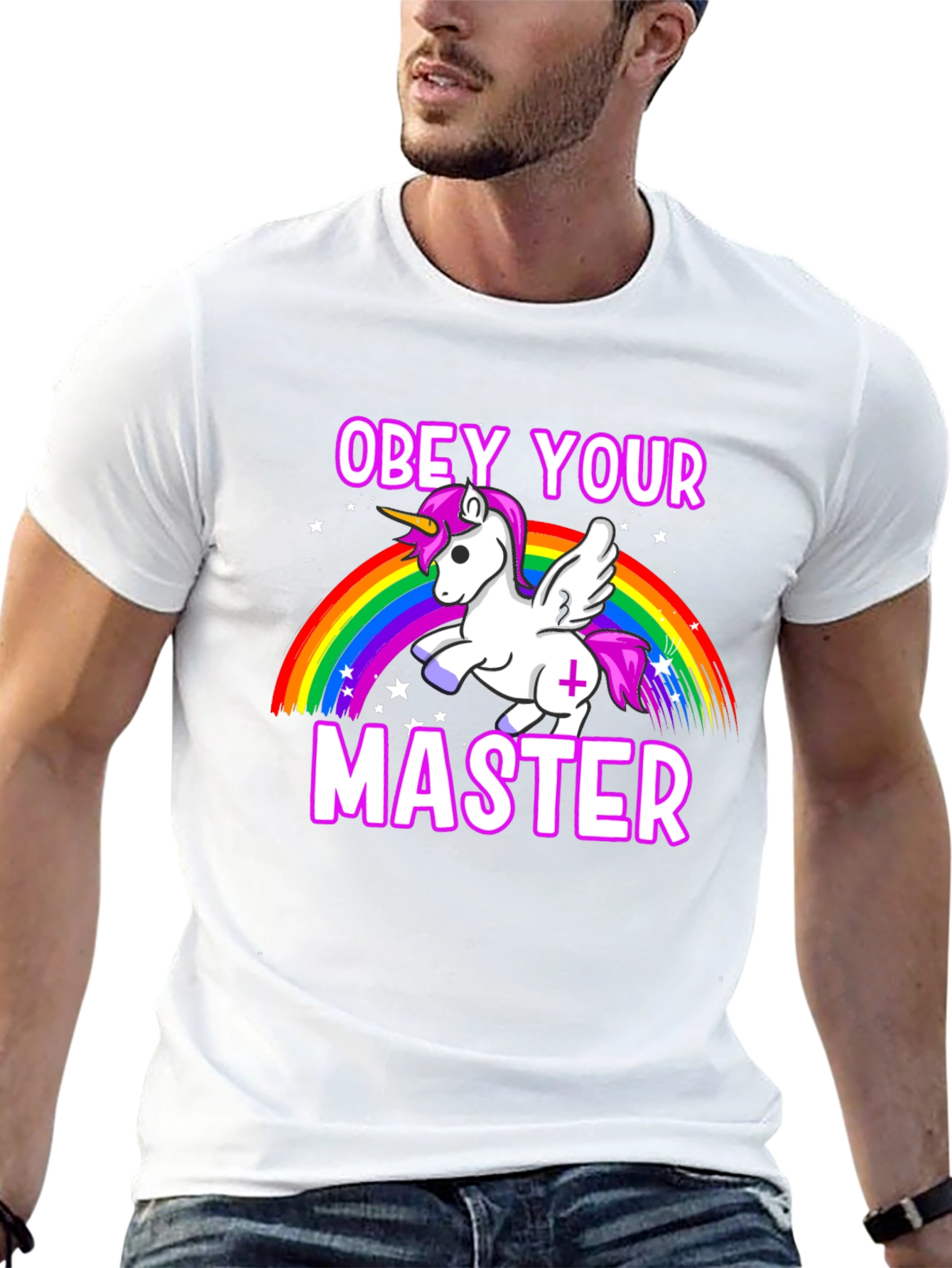 Obey Your Master Unicorn Graphic T-Shirt
