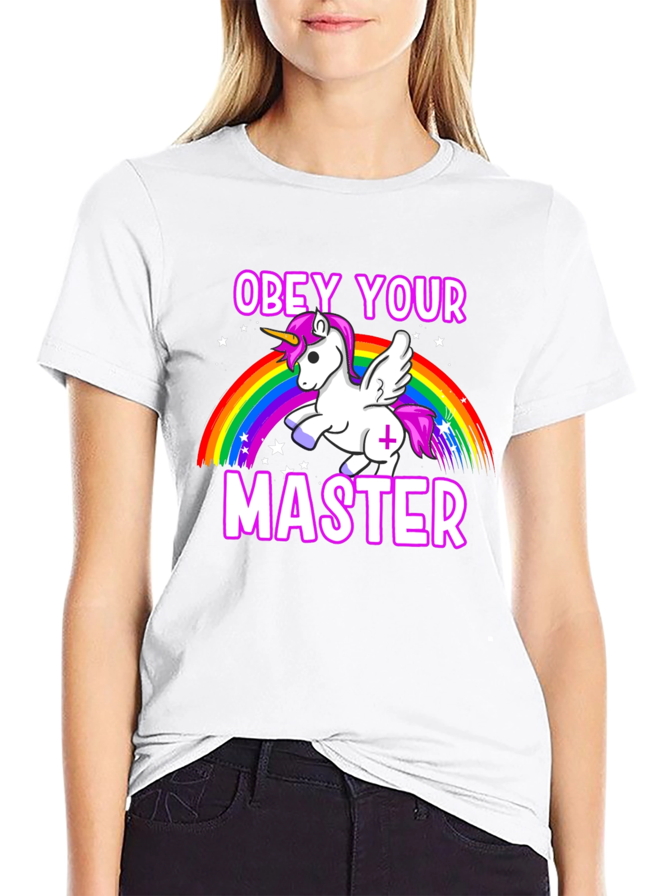 Obey Your Master Unicorn Graphic T-Shirt