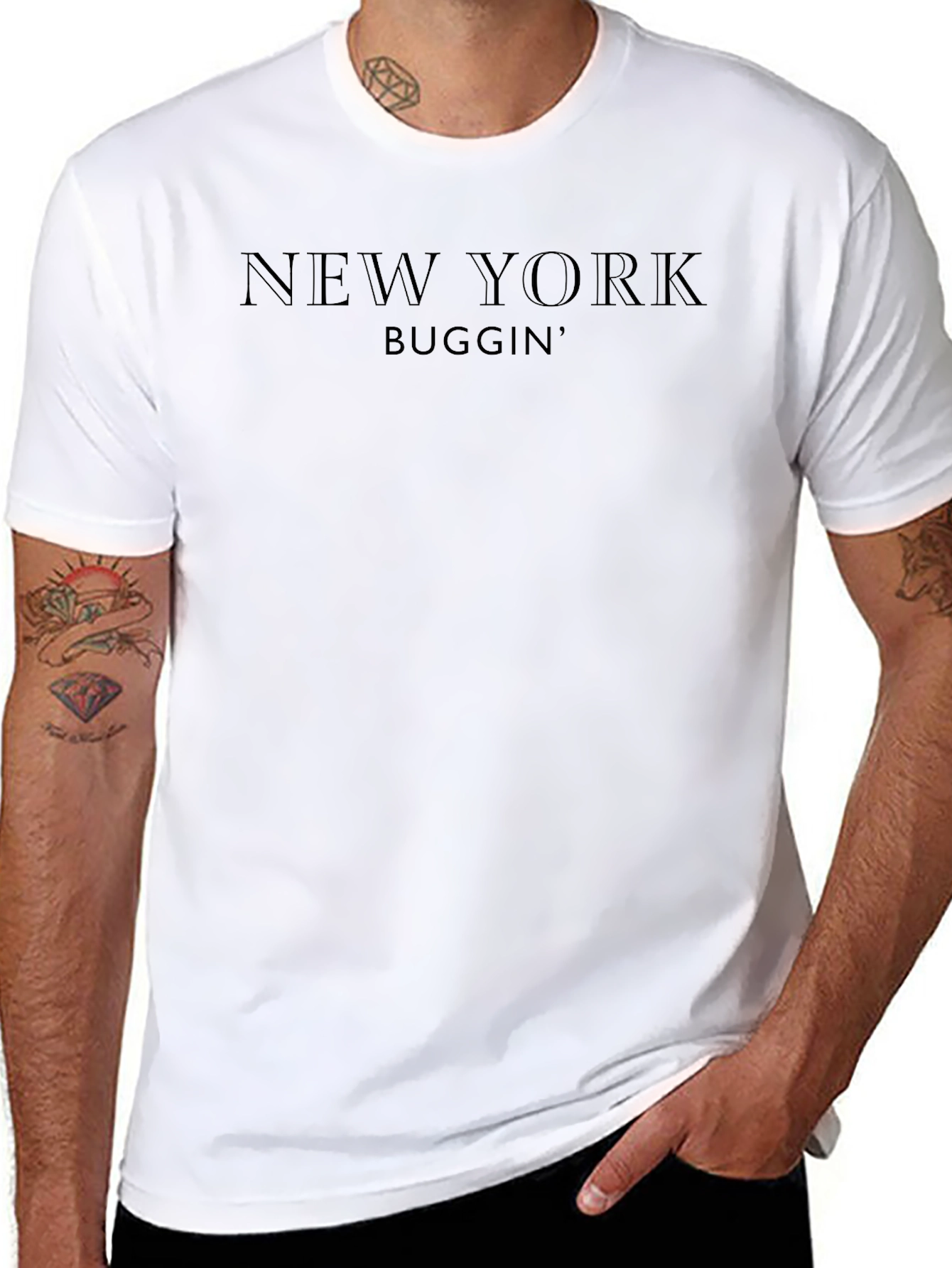 New York Buggin Black Graphic Tee