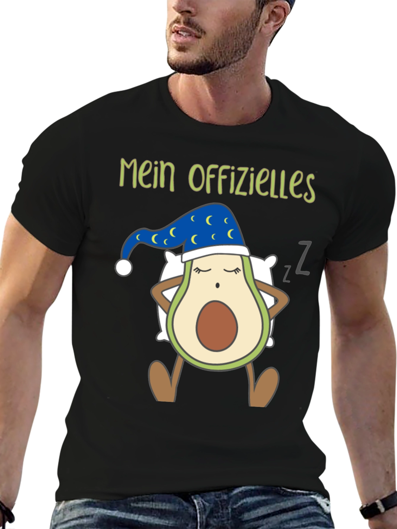 Funny Sleeping Avocado T-Shirt - Mein Offizielles