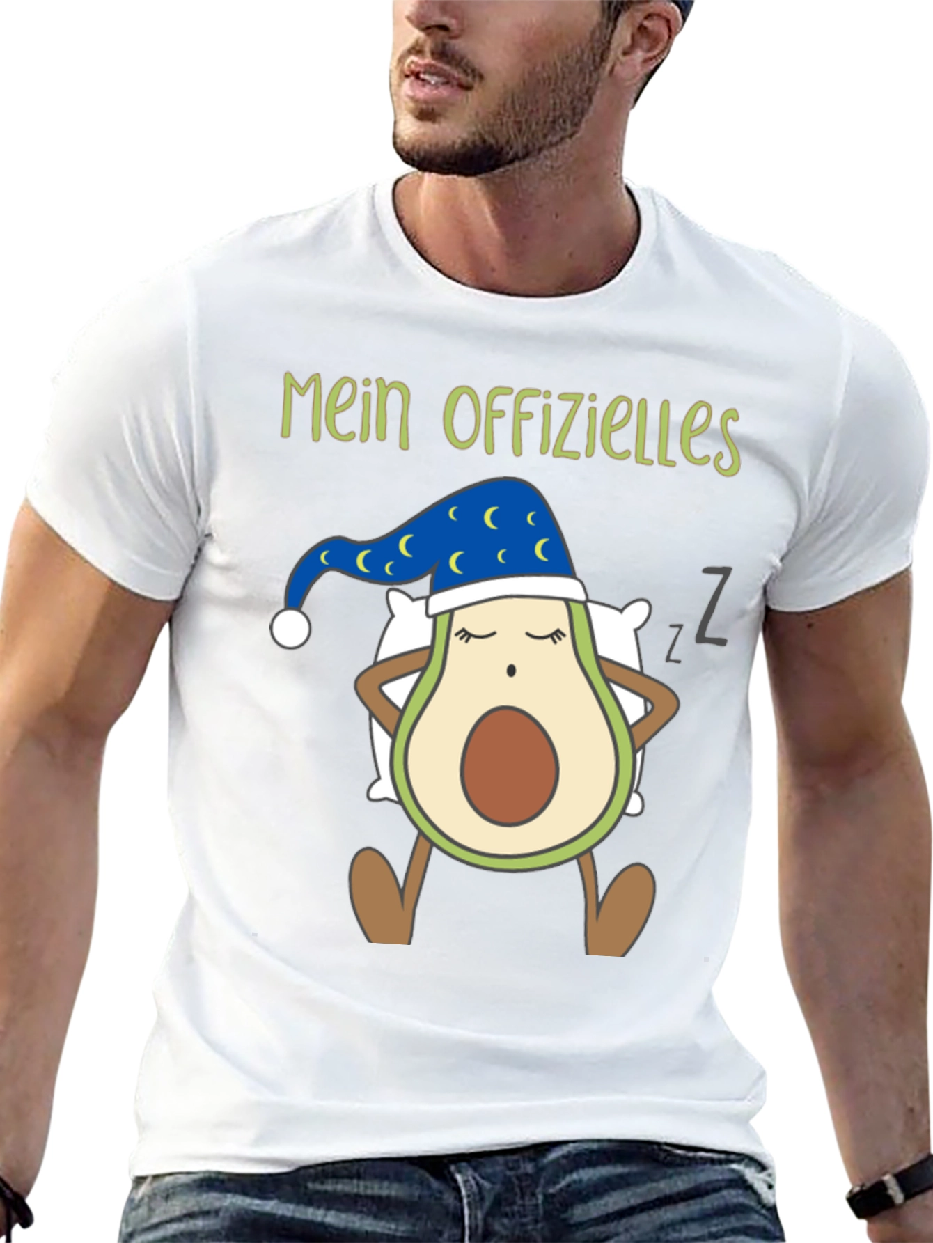 Funny Sleeping Avocado T-Shirt - Mein Offizielles