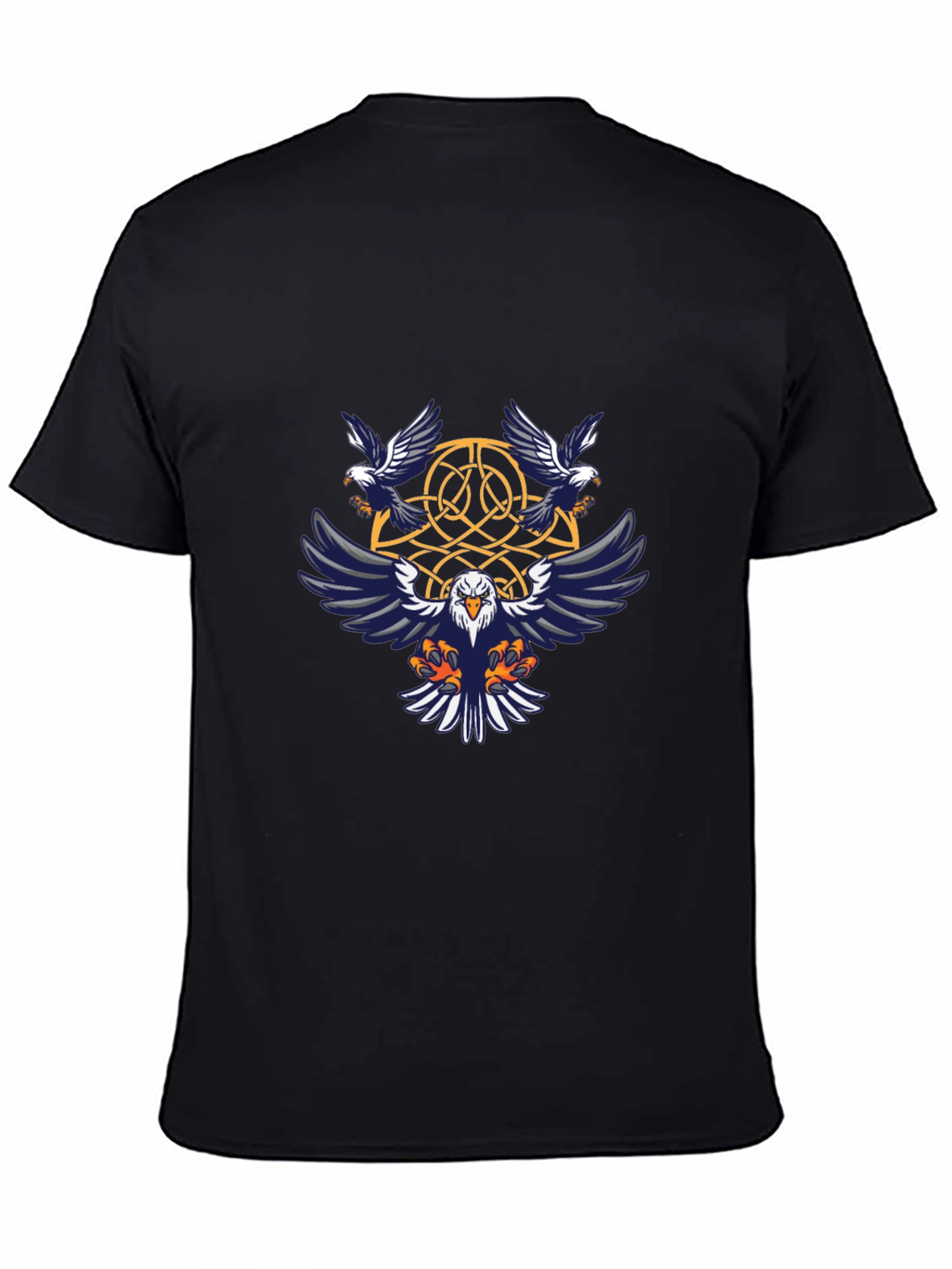 Eagle Celtic Knot Graphic Tee - Black