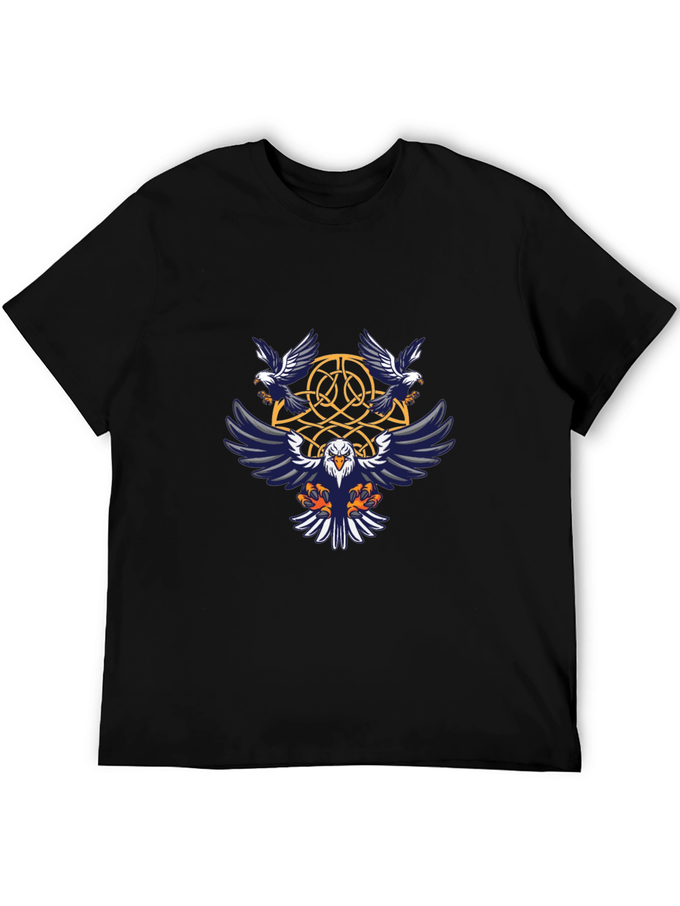 Eagle Celtic Knot Graphic Tee - Black