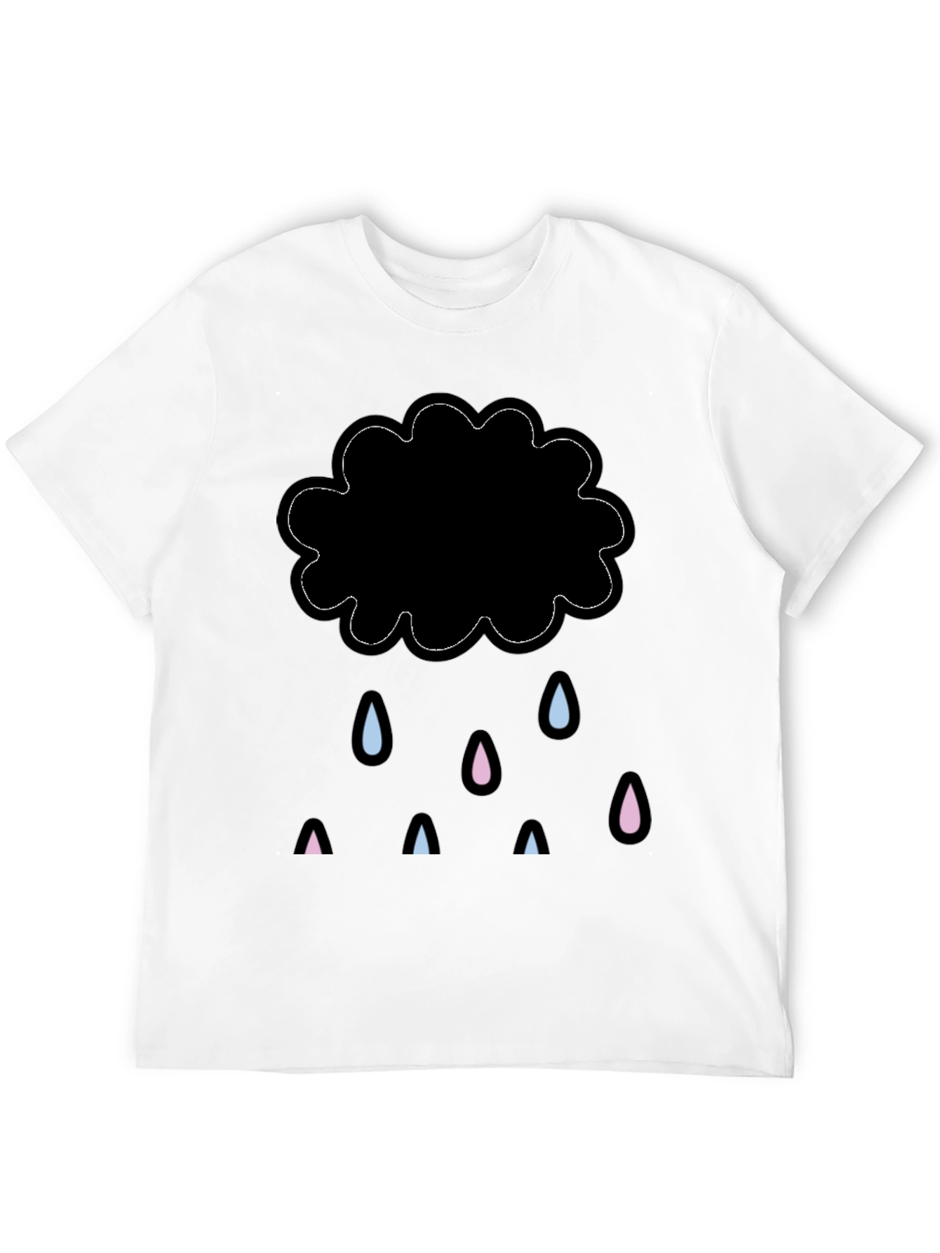 Rainy Cloud Graphic Tee - Stylish Comfort