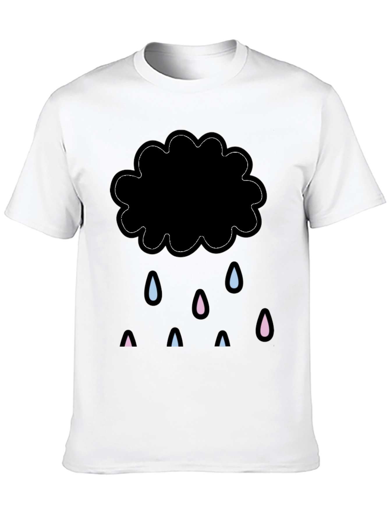 Rainy Cloud Graphic Tee - Stylish Comfort