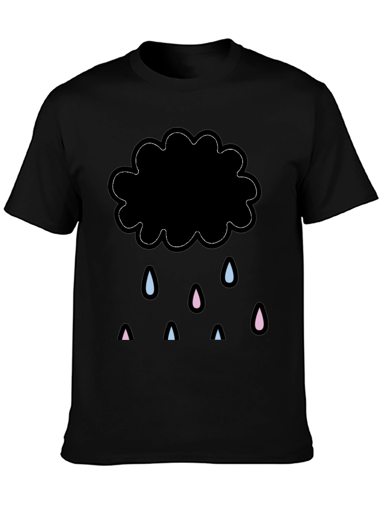 Rainy Cloud Graphic Tee - Stylish Comfort