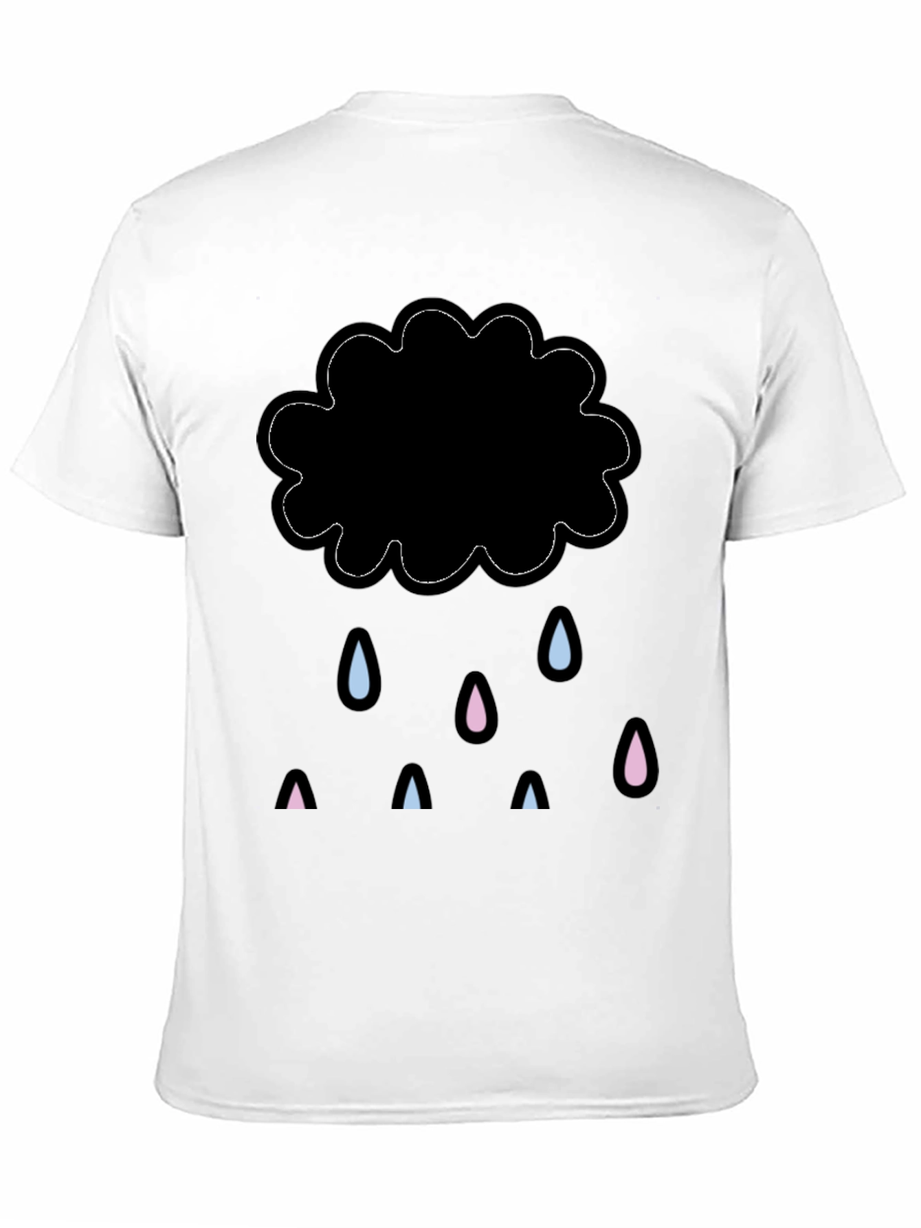 Rainy Cloud Graphic Tee - Stylish Comfort