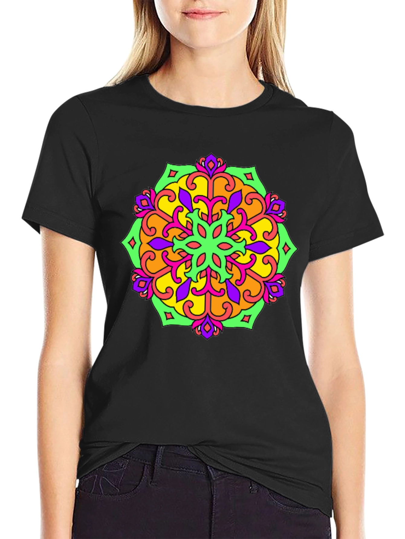 Colorful Mandala Graphic T-Shirt
