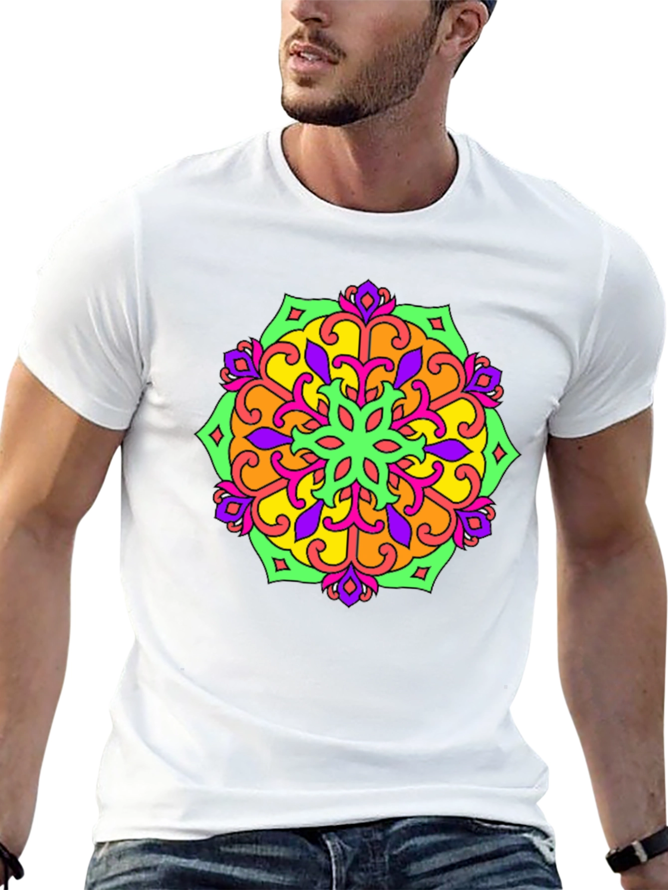 Colorful Mandala Graphic T-Shirt