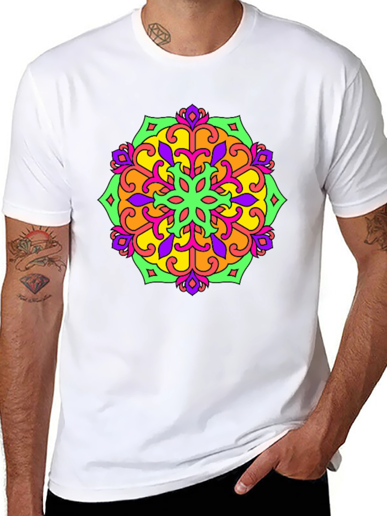 Colorful Mandala Graphic T-Shirt