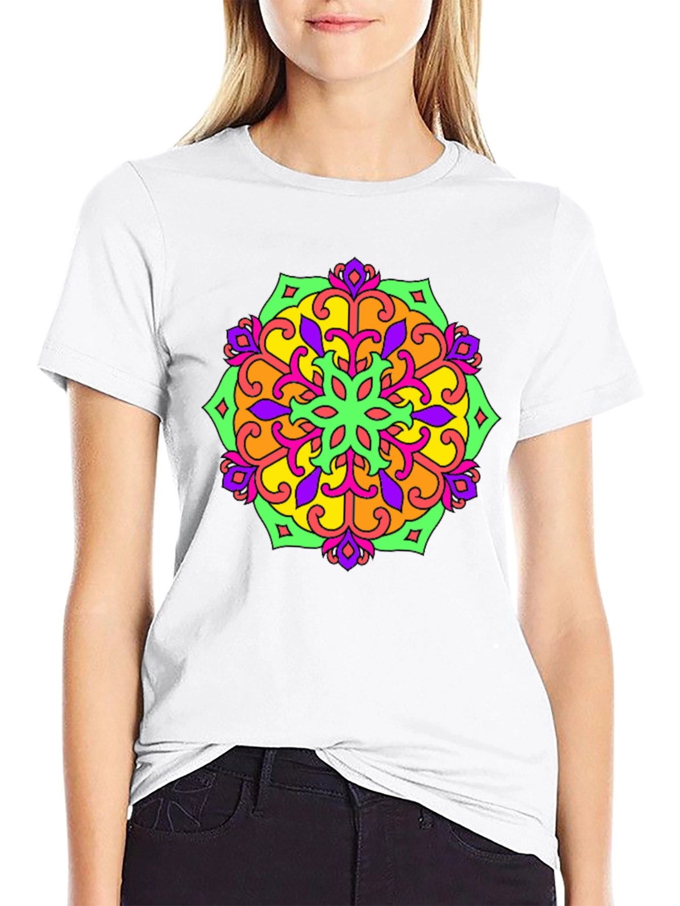 Colorful Mandala Graphic T-Shirt