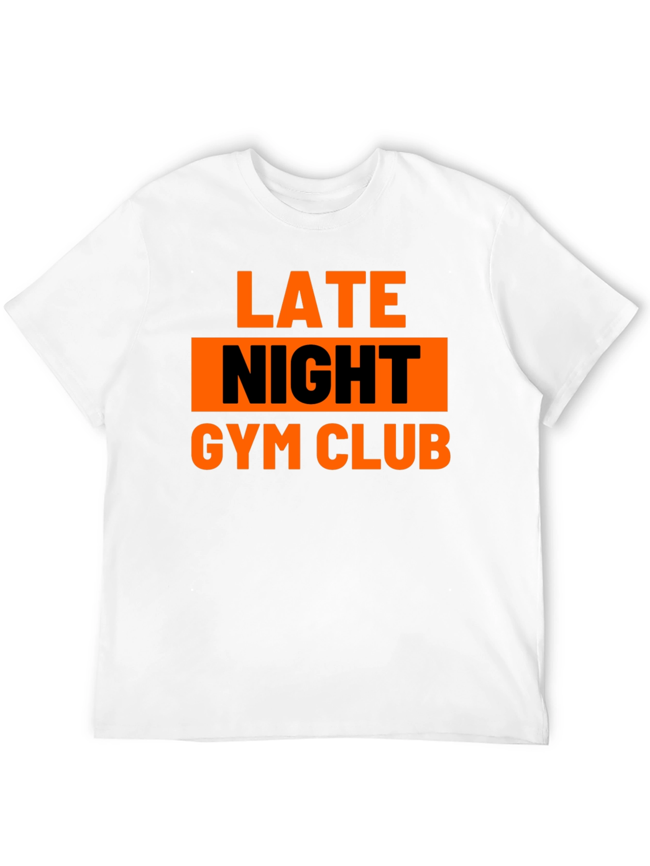 Late Night Gym Club Black Graphic Tee
