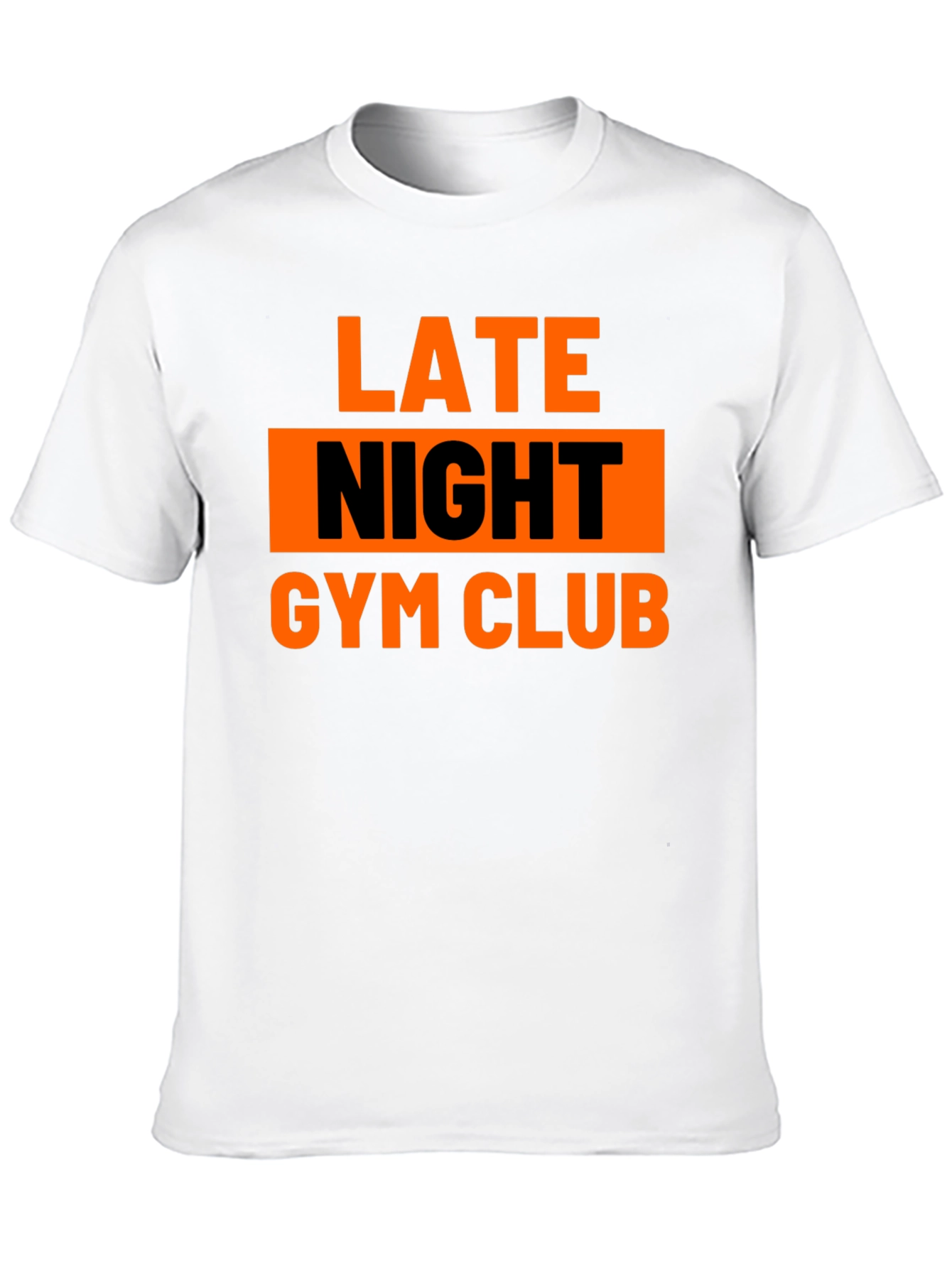 Late Night Gym Club Black Graphic Tee