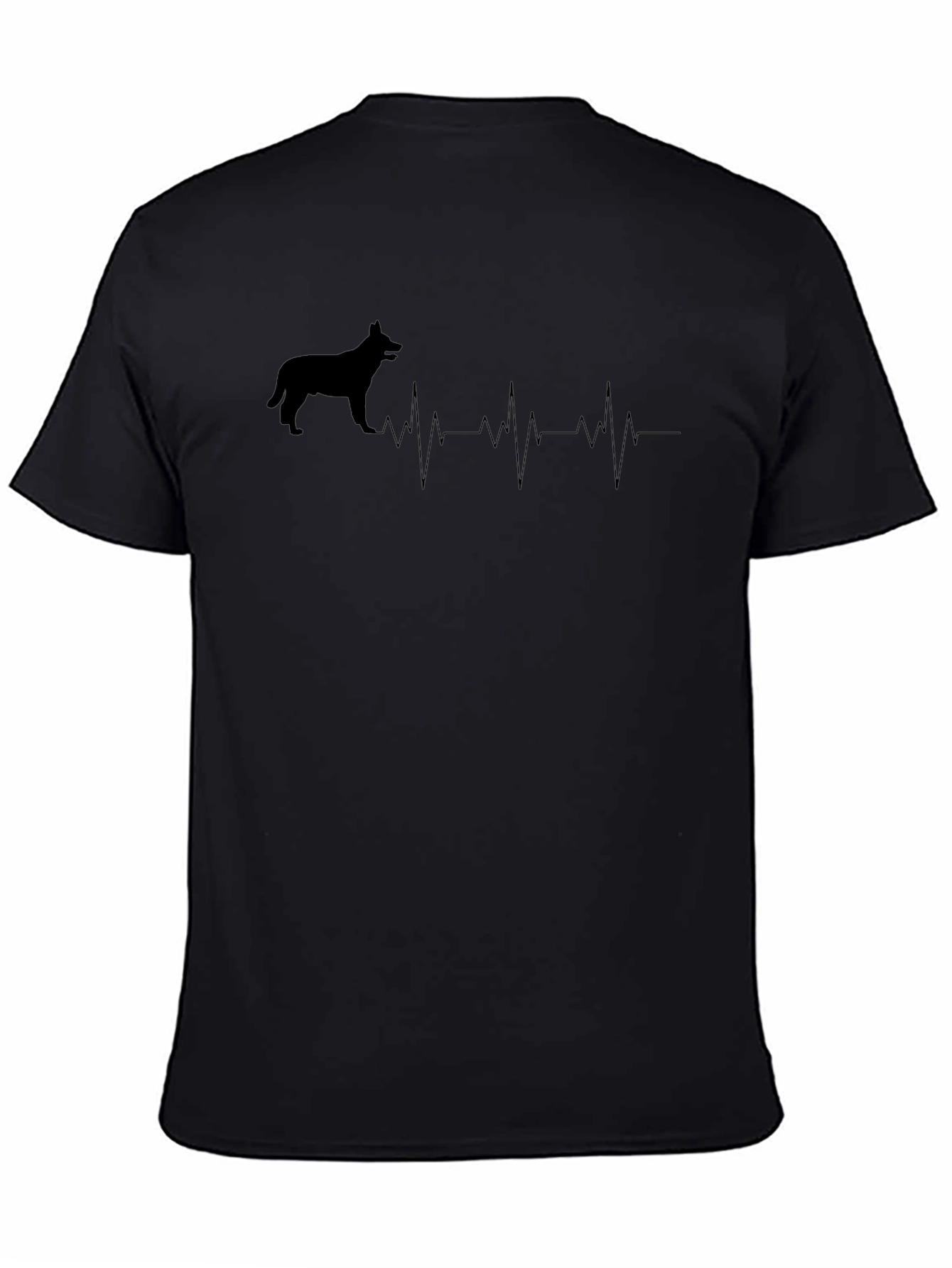 Dog Heartbeat T-Shirt - Mens Casual Tee