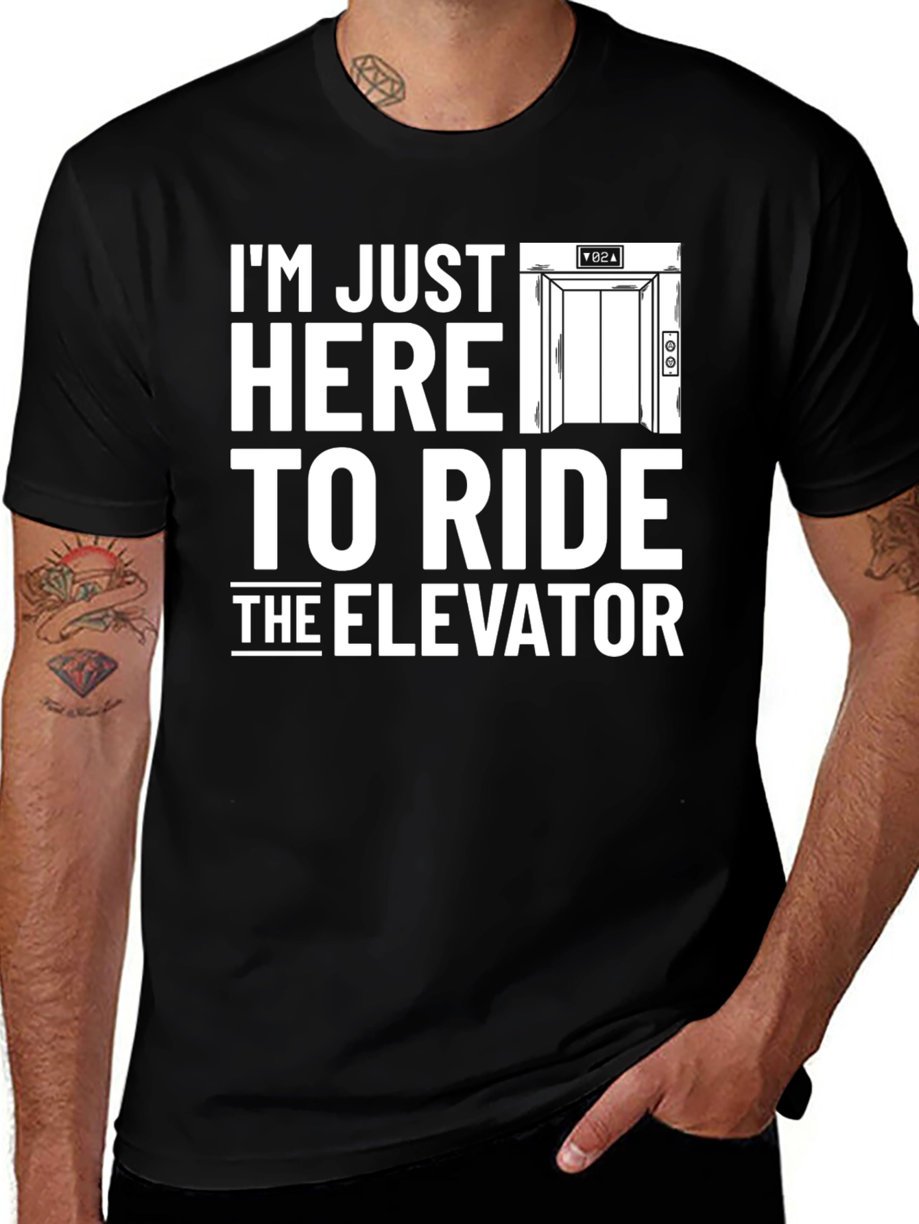 Elevator Ride T-Shirt - Funny Graphic Tee