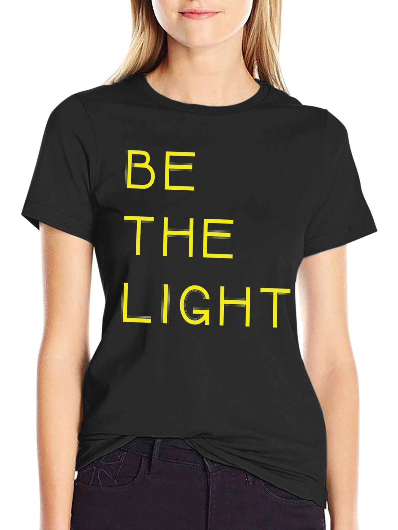 Be The Light Graphic T-Shirt - Black