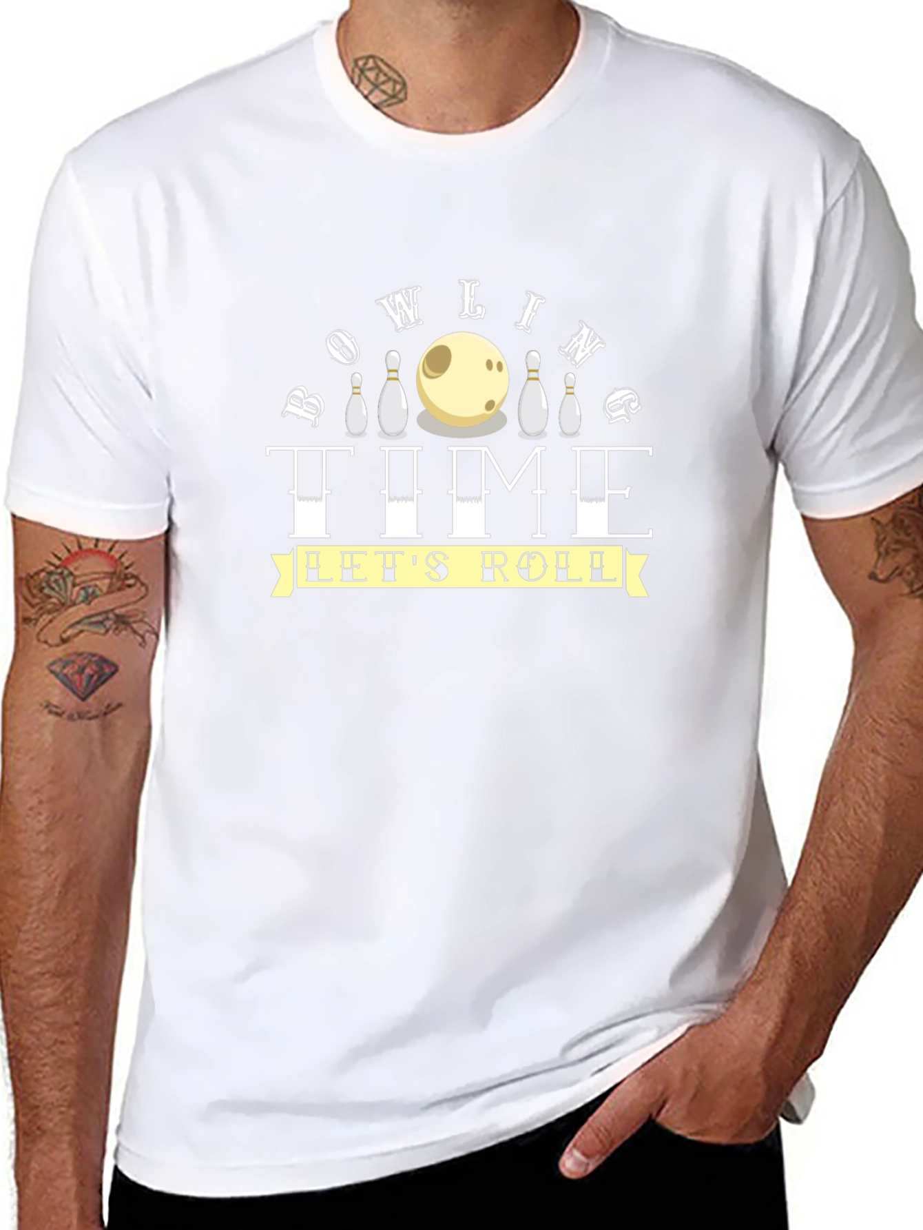 Bowling Time Lets Roll Graphic Tee