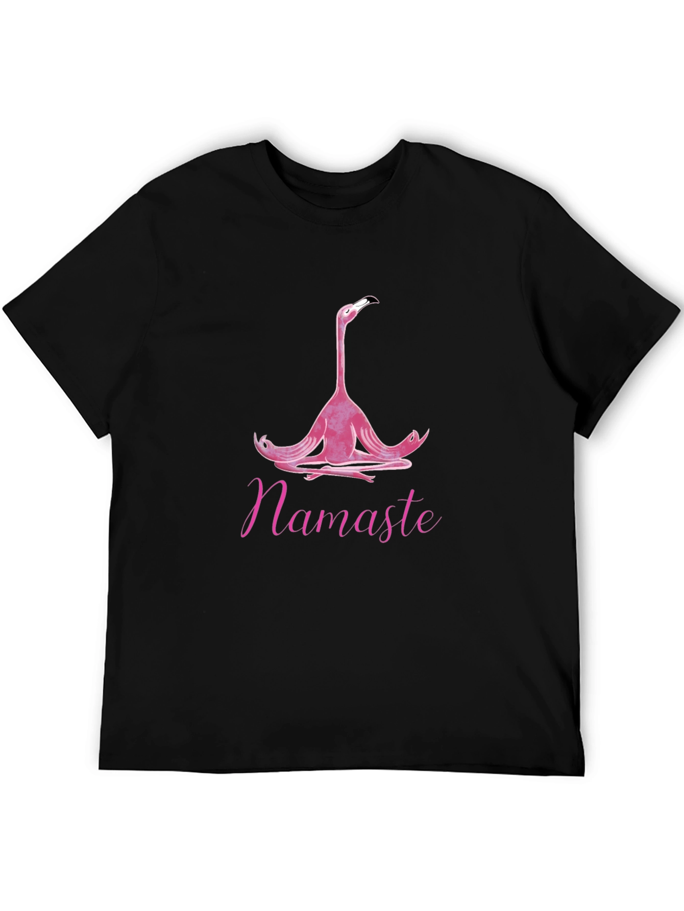 Meditating Flamingo T-Shirt - Namaste Yoga Tee