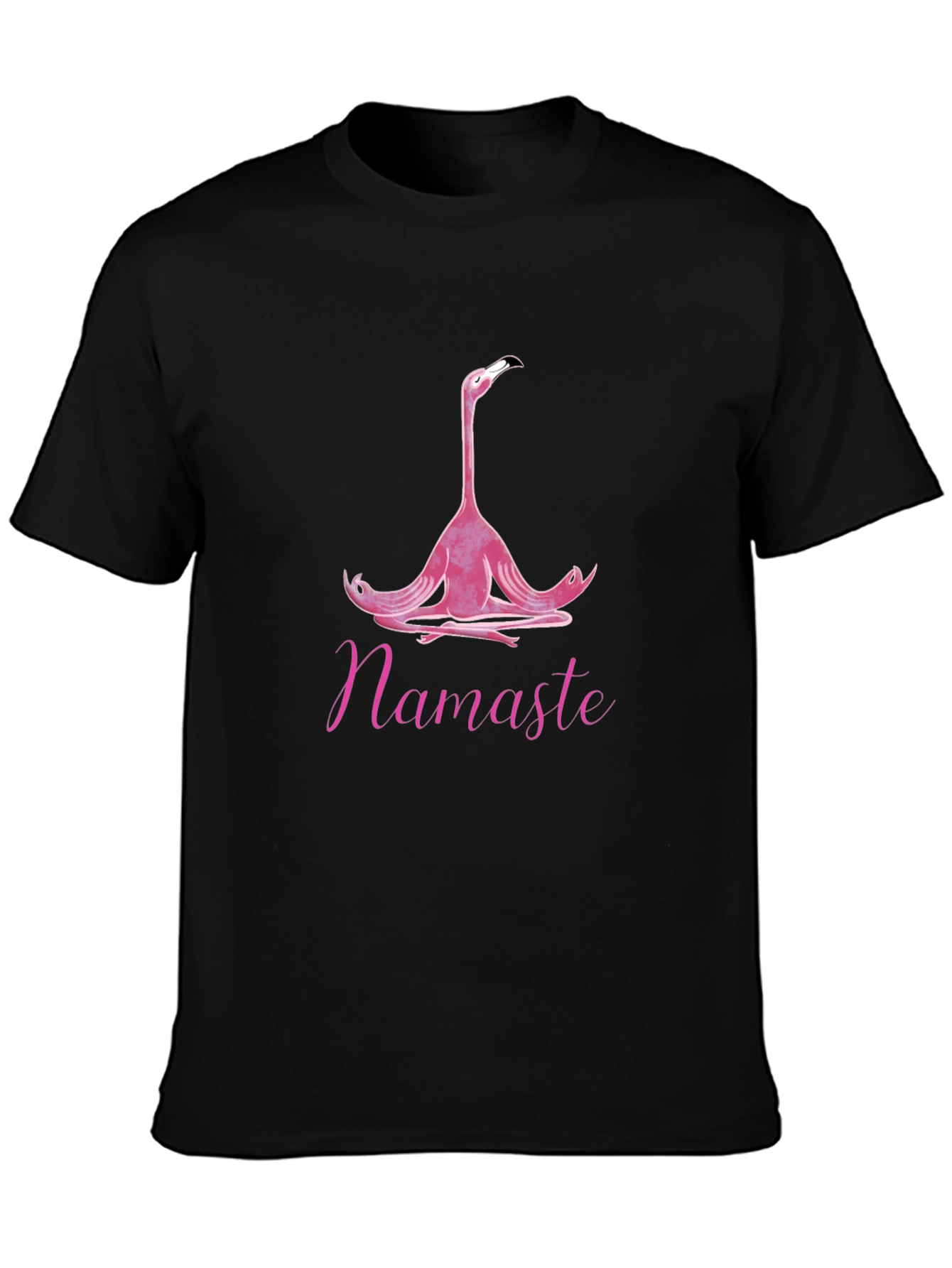 Meditating Flamingo T-Shirt - Namaste Yoga Tee