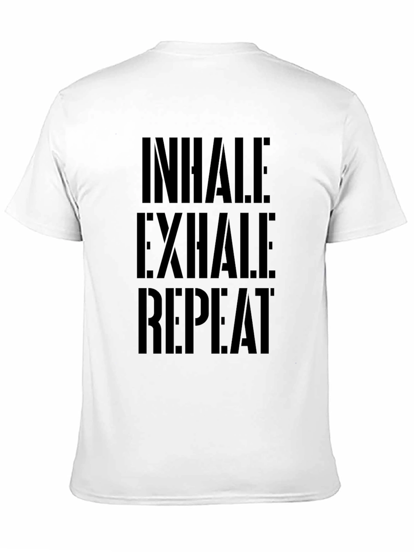 Inhale Exhale Repeat Black Graphic Tee