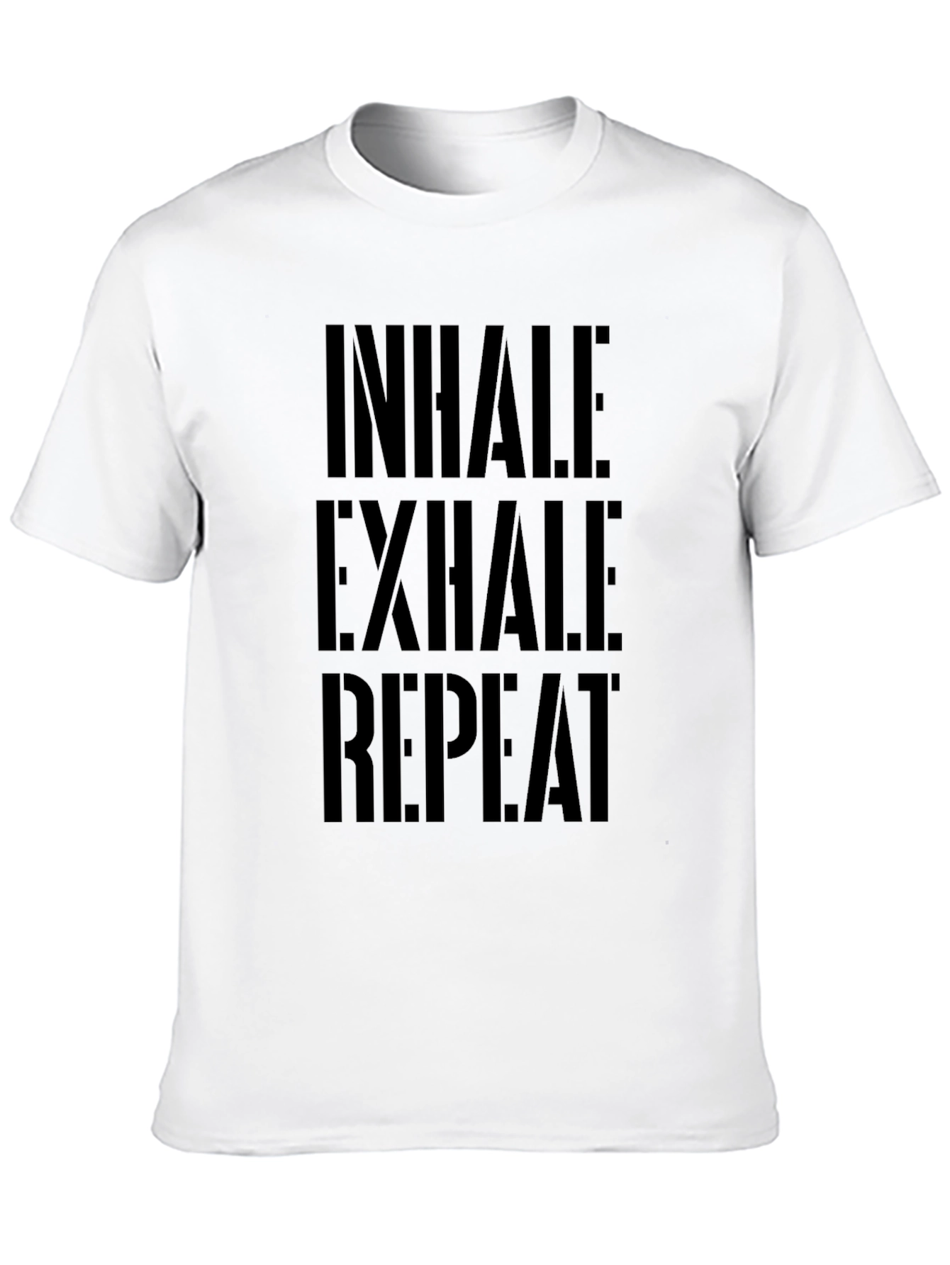 Inhale Exhale Repeat Black Graphic Tee