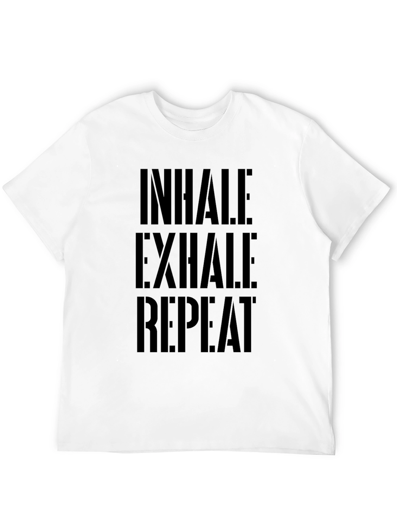 Inhale Exhale Repeat Black Graphic Tee