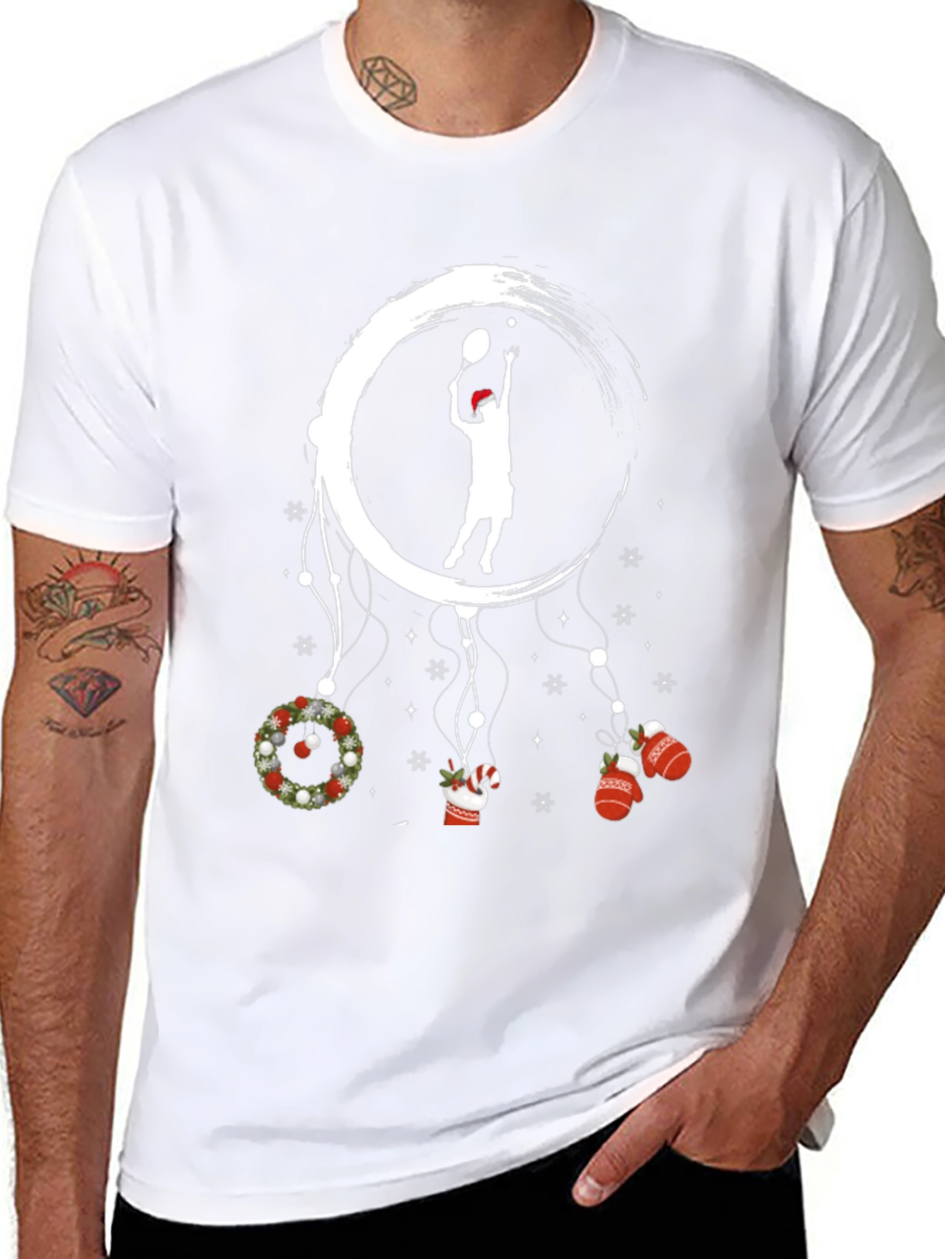 Christmas Tennis Dream Catcher T-Shirt