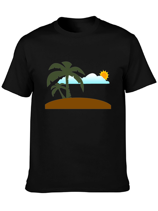 Tropical Beach Graphic T-Shirt - Vacation Vibes