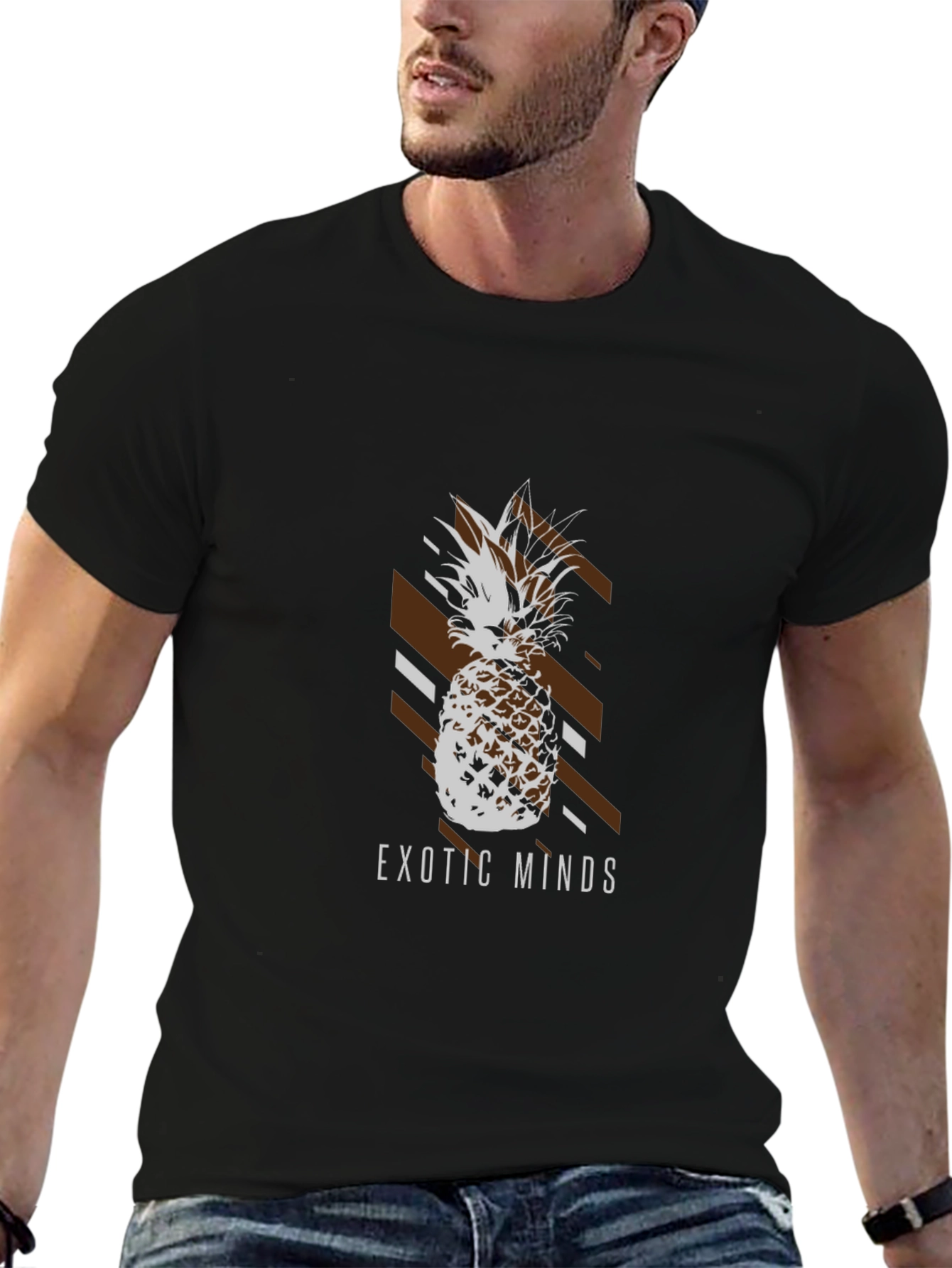 Exotic Minds Pineapple Graphic T-Shirt