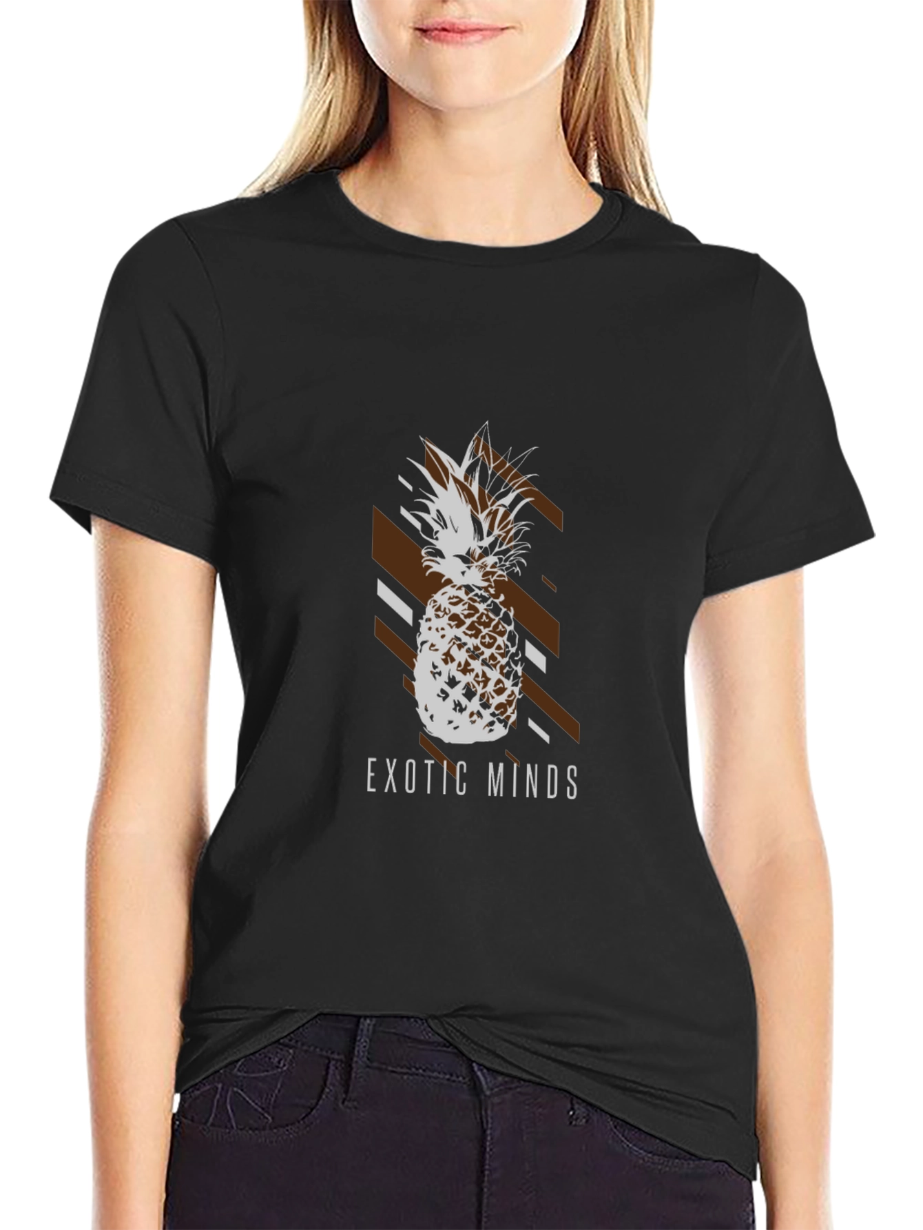 Exotic Minds Pineapple Graphic T-Shirt