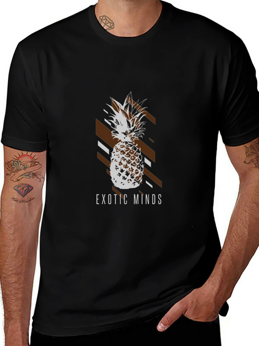 Exotic Minds Pineapple Graphic T-Shirt
