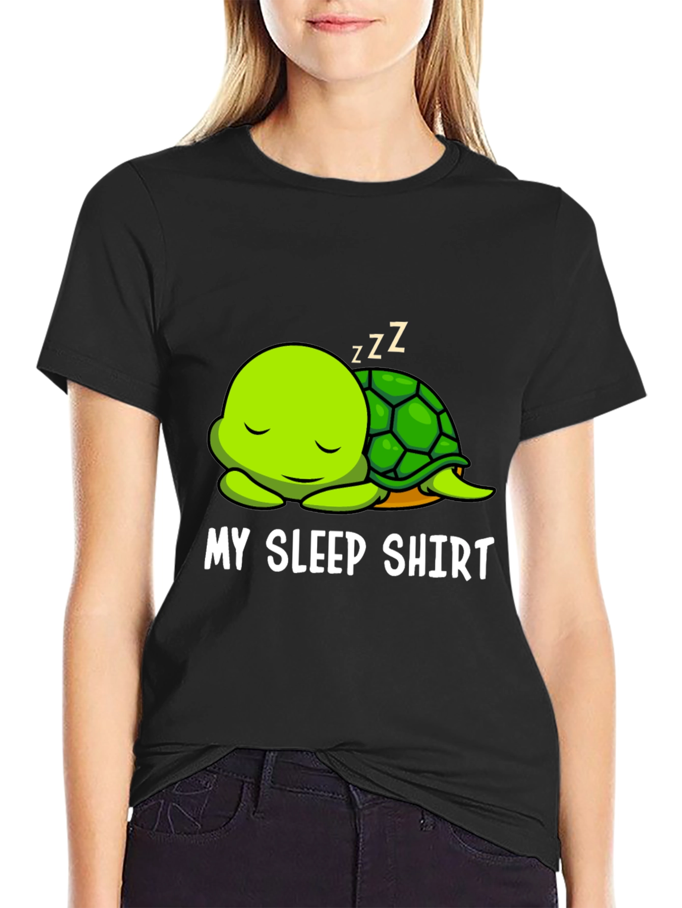 My Sleep Shirt - Cute Turtle Graphic Tee