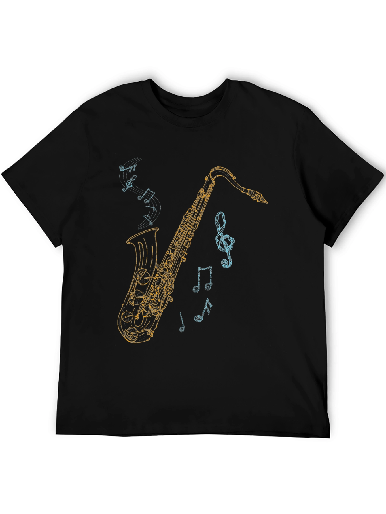 Saxophone Graphic Tee - Music Lover T-Shirt