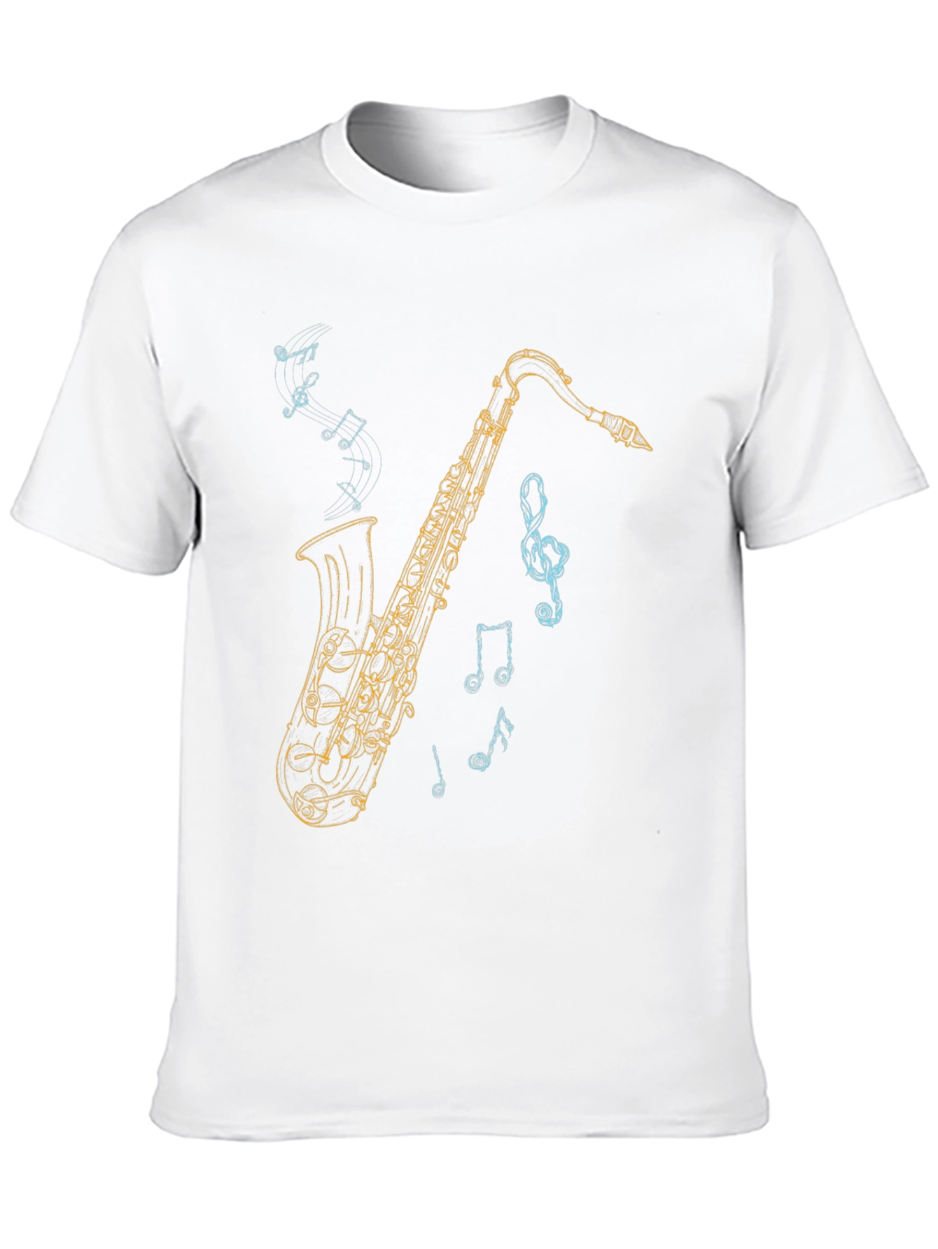 Saxophone Graphic Tee - Music Lover T-Shirt