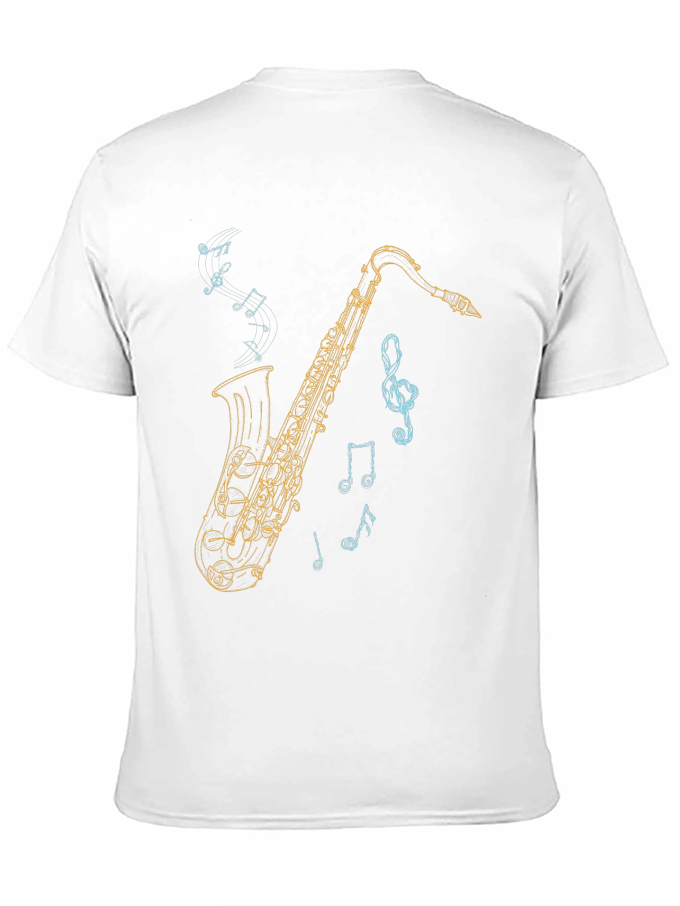Saxophone Graphic Tee - Music Lover T-Shirt