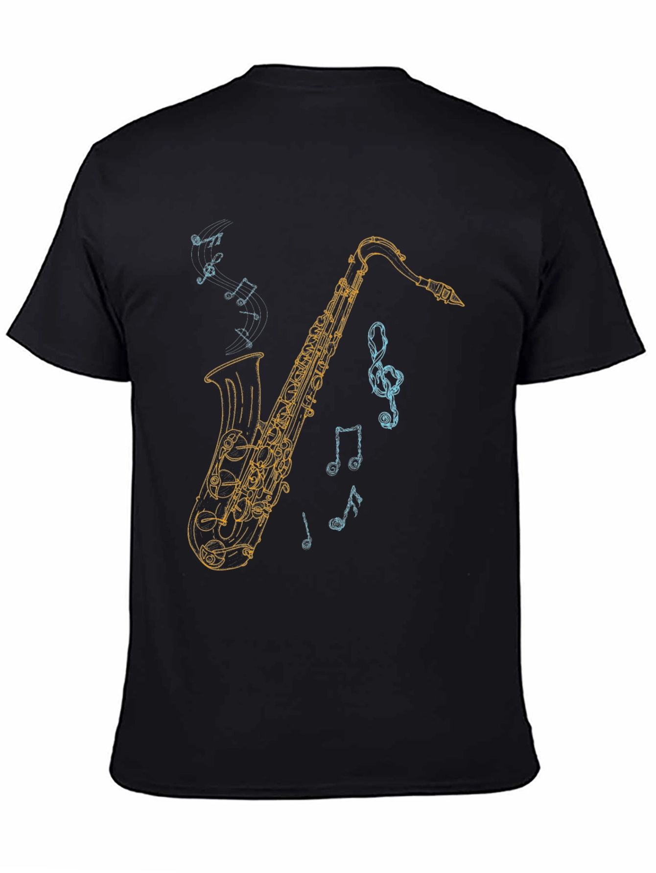 Saxophone Graphic Tee - Music Lover T-Shirt