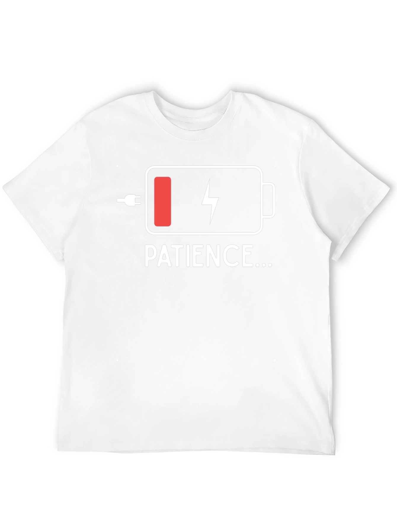 Patience Low Battery T-Shirt - Black