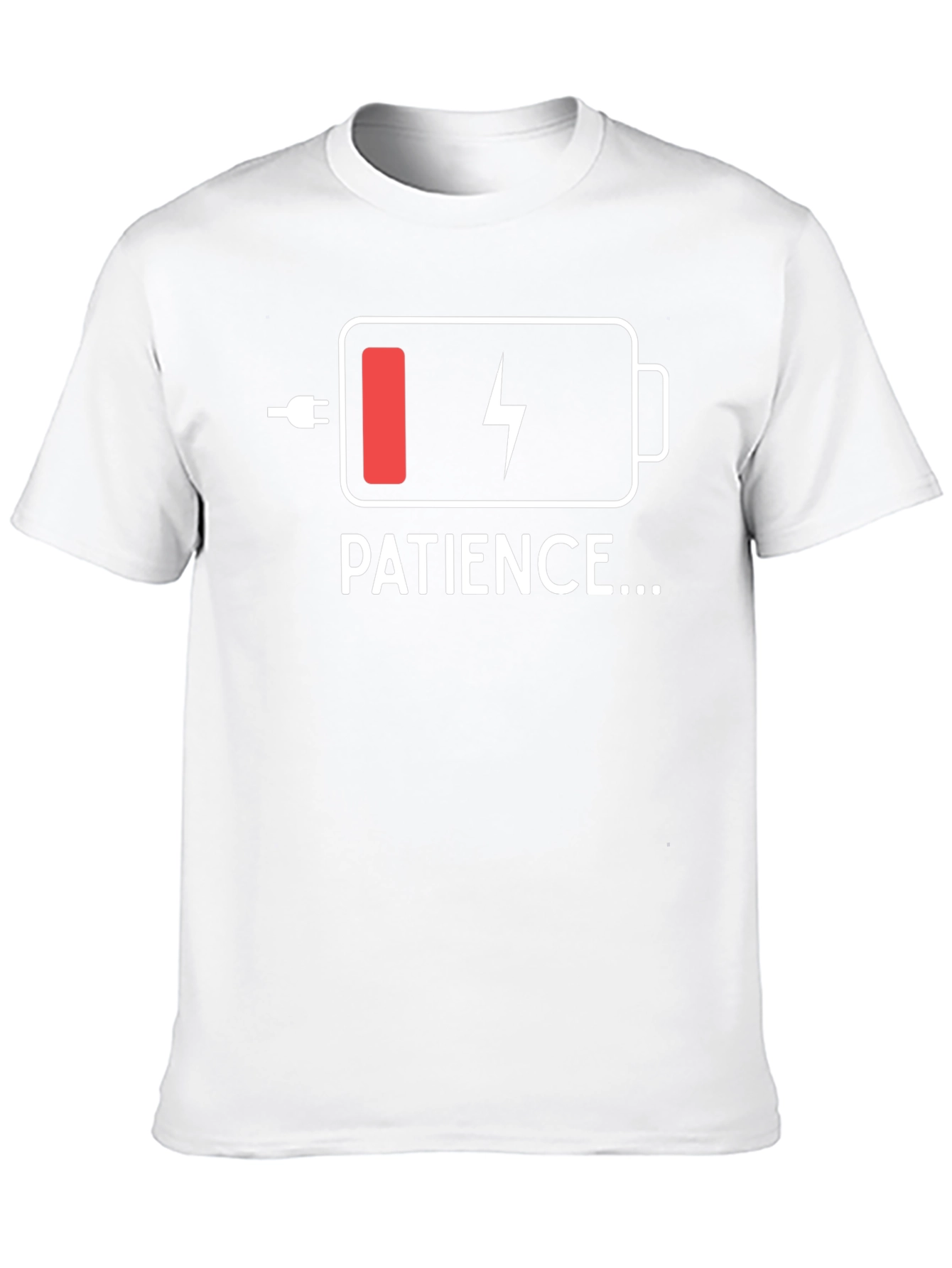 Patience Low Battery T-Shirt - Black