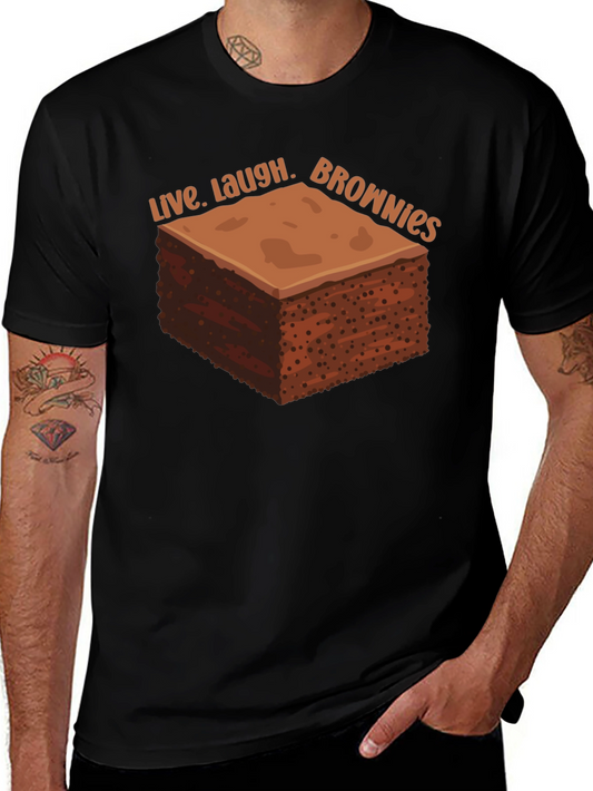 Live Laugh Brownies Graphic T-Shirt