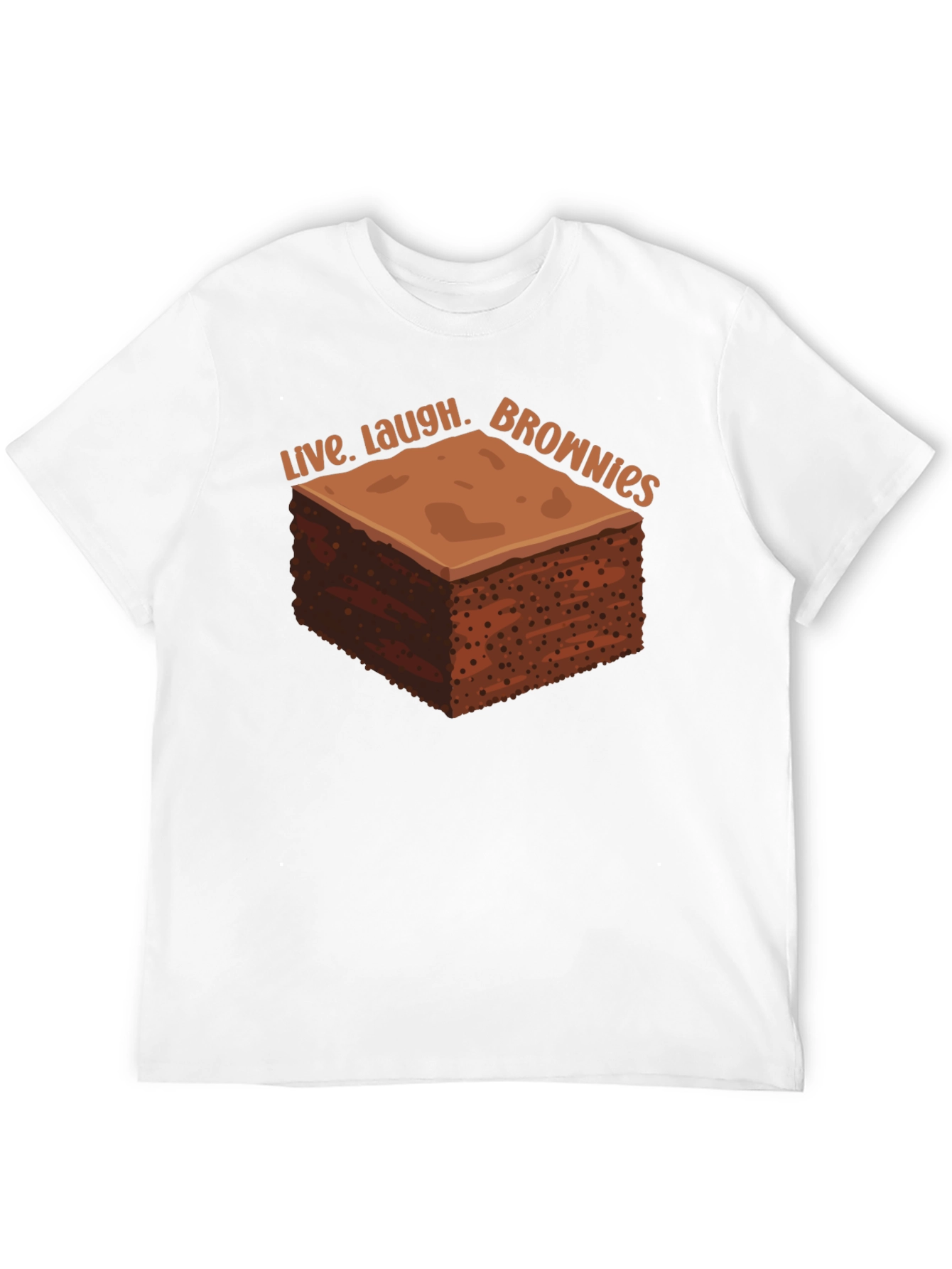 Live Laugh Brownies Graphic T-Shirt