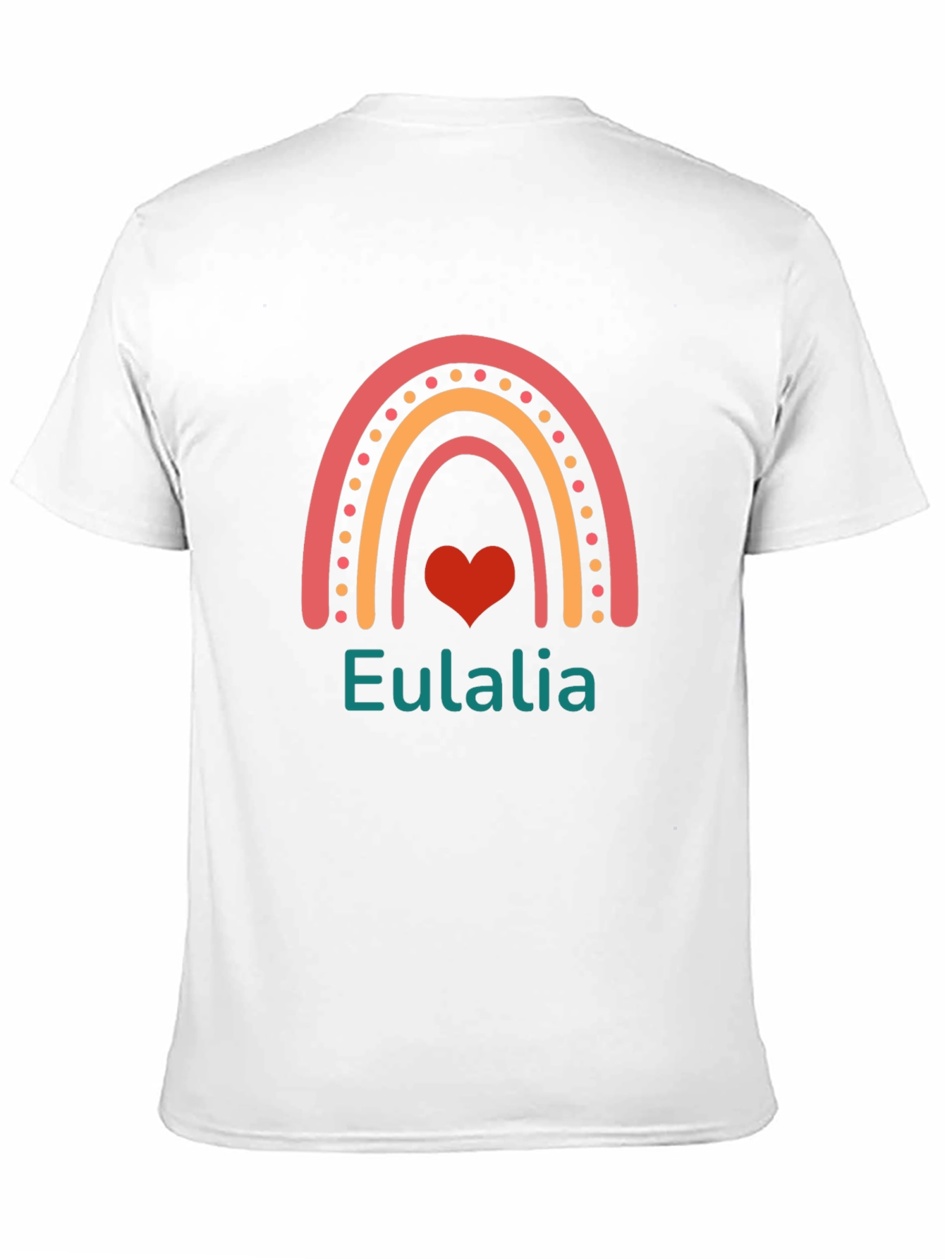 Eulalia Rainbow Heart Custom T-Shirt