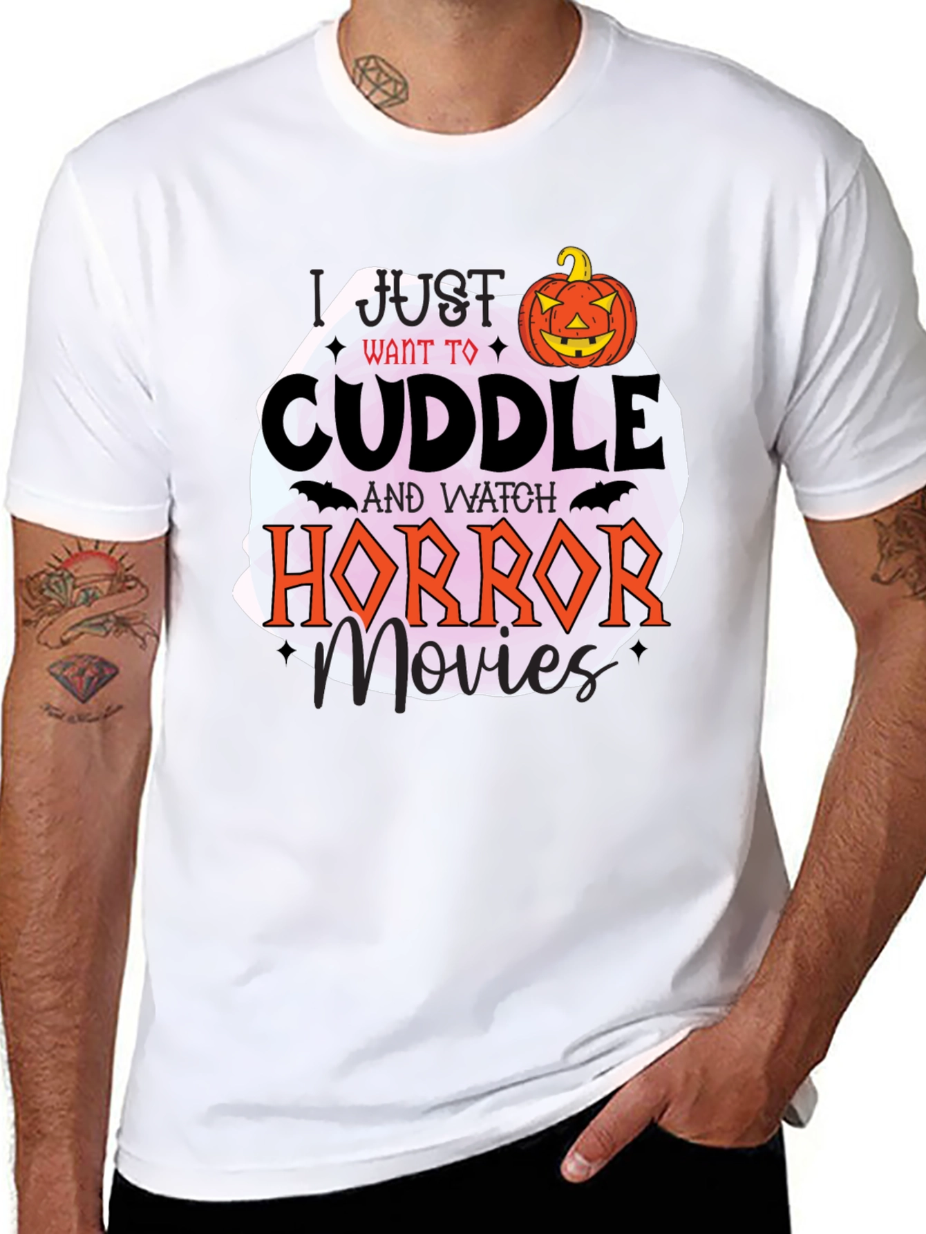 Halloween Horror Movie Cuddle T-Shirt