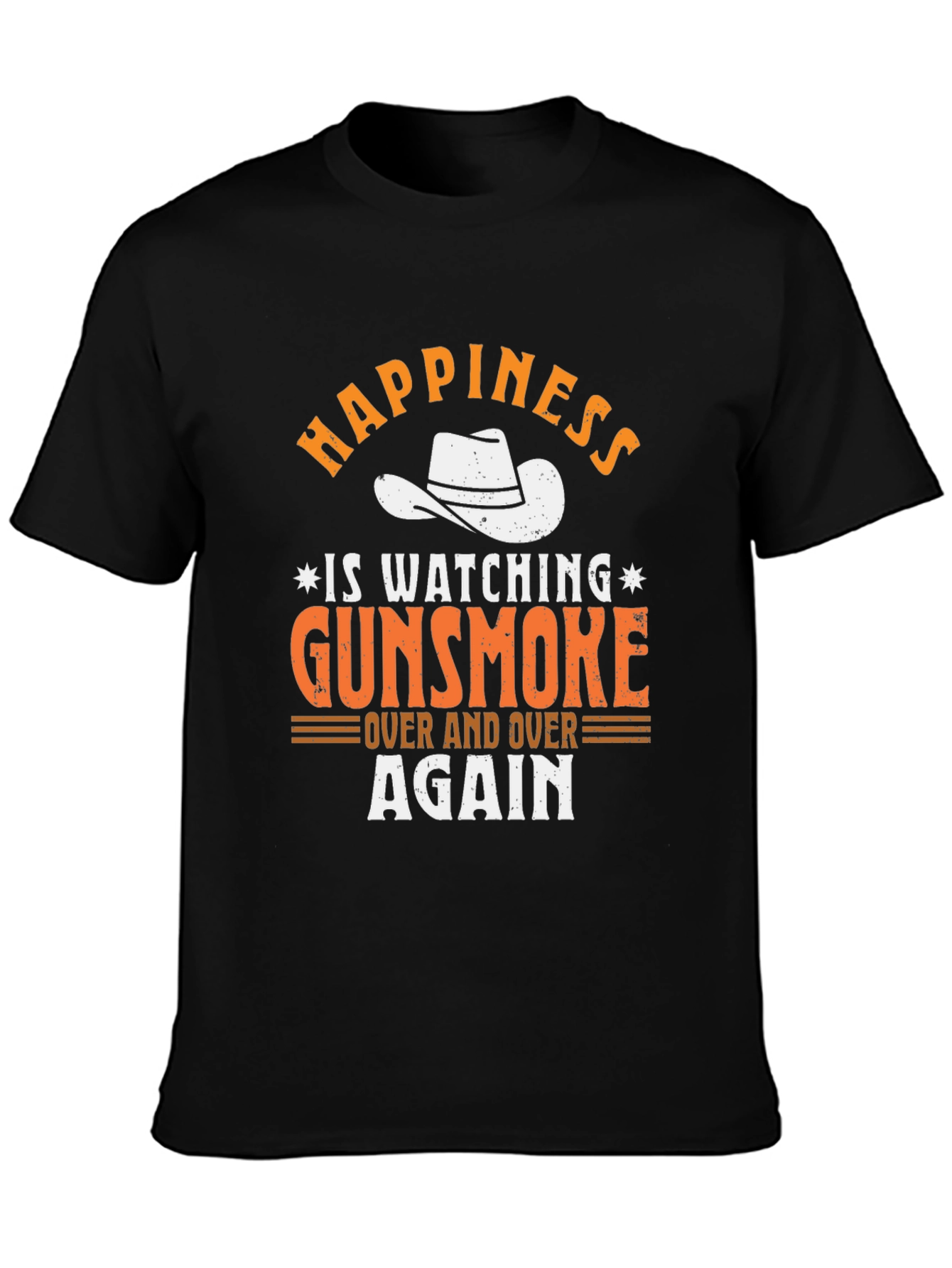 Gunsmoke Graphic Tee - Cowboy Hat Happiness T-Shirt